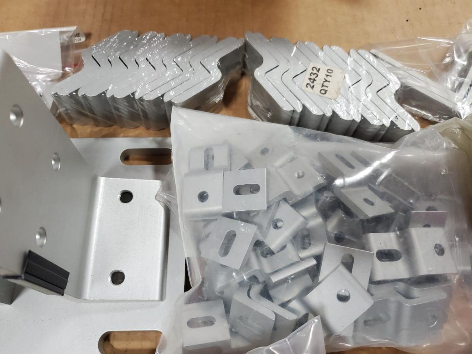 Large qty of assorted aluminum hardware plates, handles. Rexroth. New no box. - Image 8 of 10