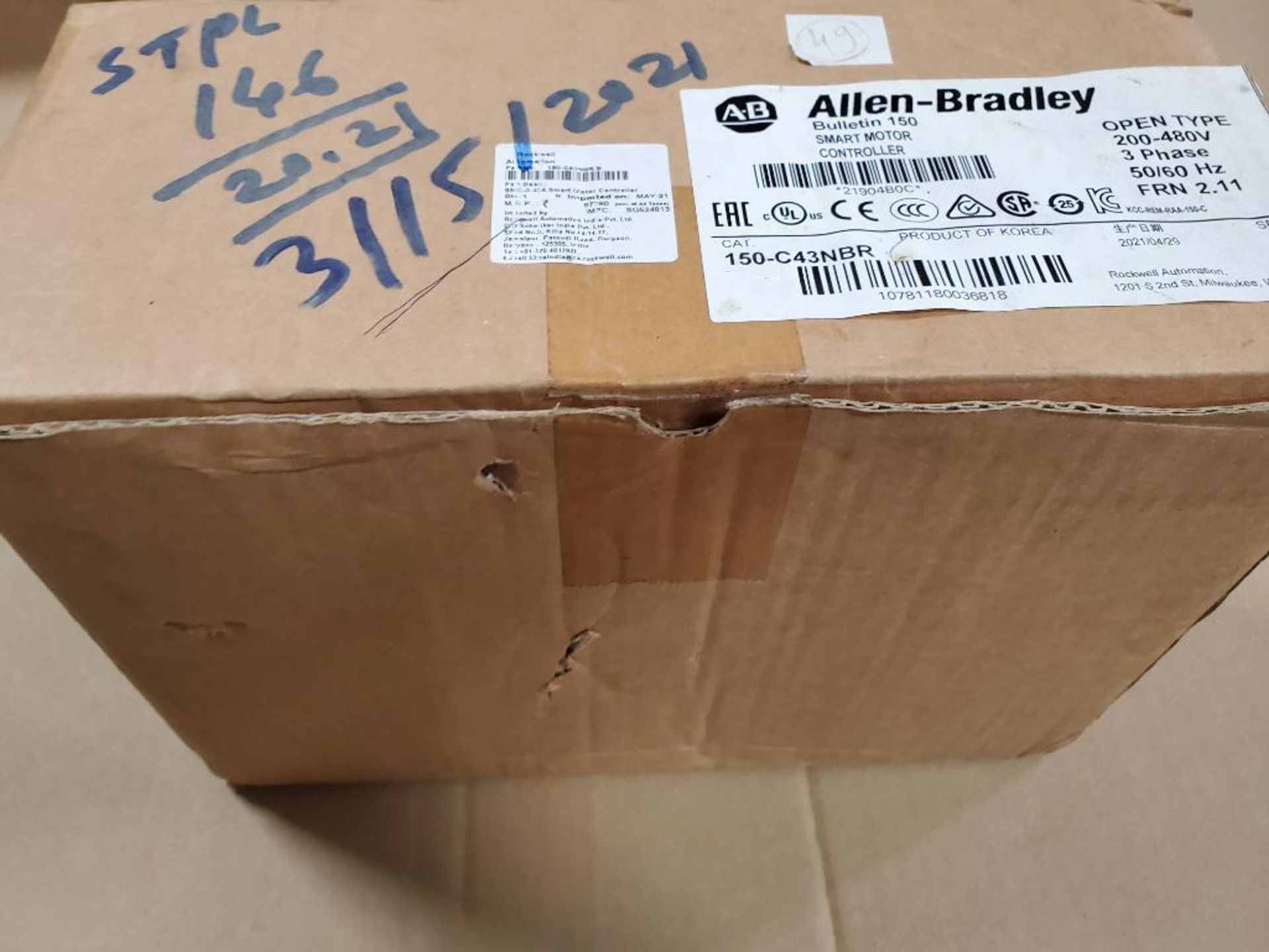 Allen Bradley smart motor controller 150-C43NBR. New in box. - Image 5 of 11