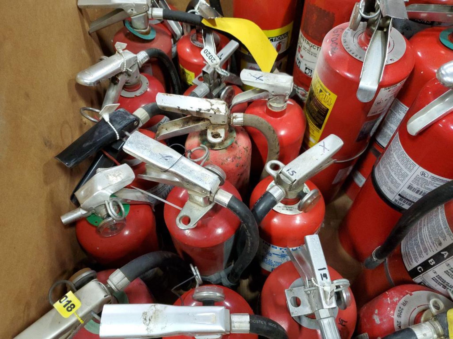 Gaylord of assorted fire extinguisher canister. - Image 3 of 11