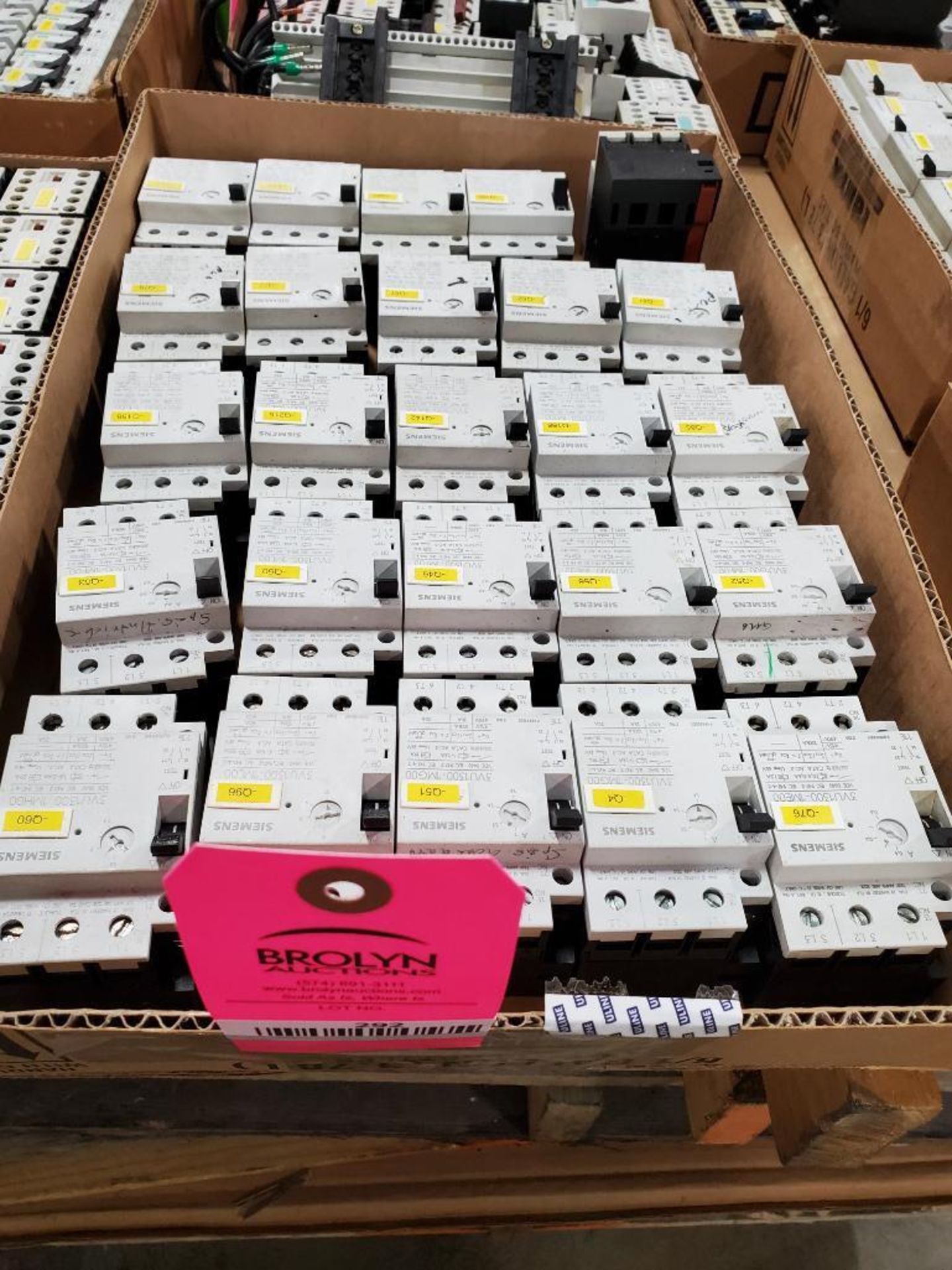 Large assortment of Siemens electrical.
