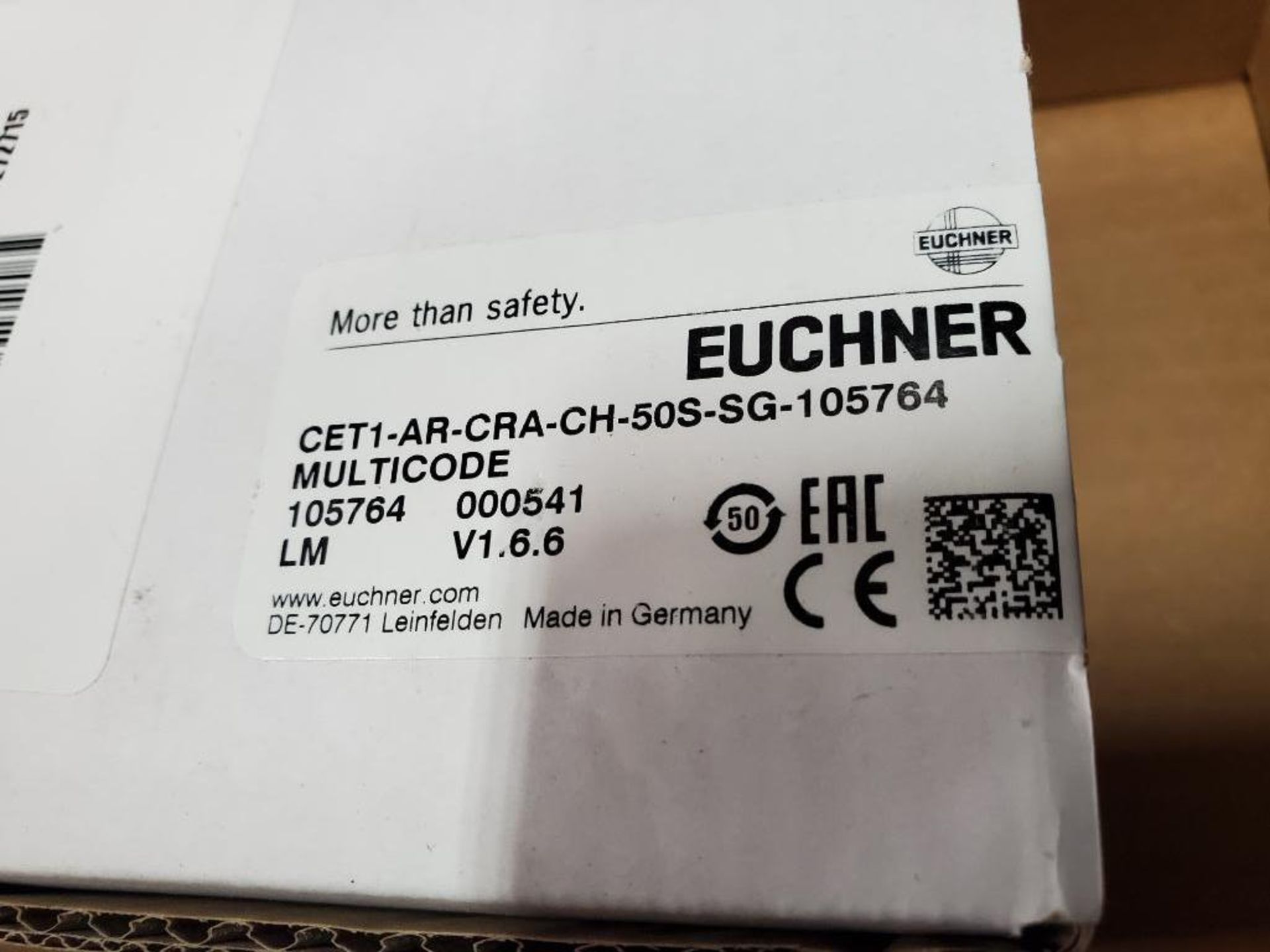 Euchner CET1-AR-CRA-CH-50S-SG-105764 Safety switch multicode. New in box. - Image 2 of 3