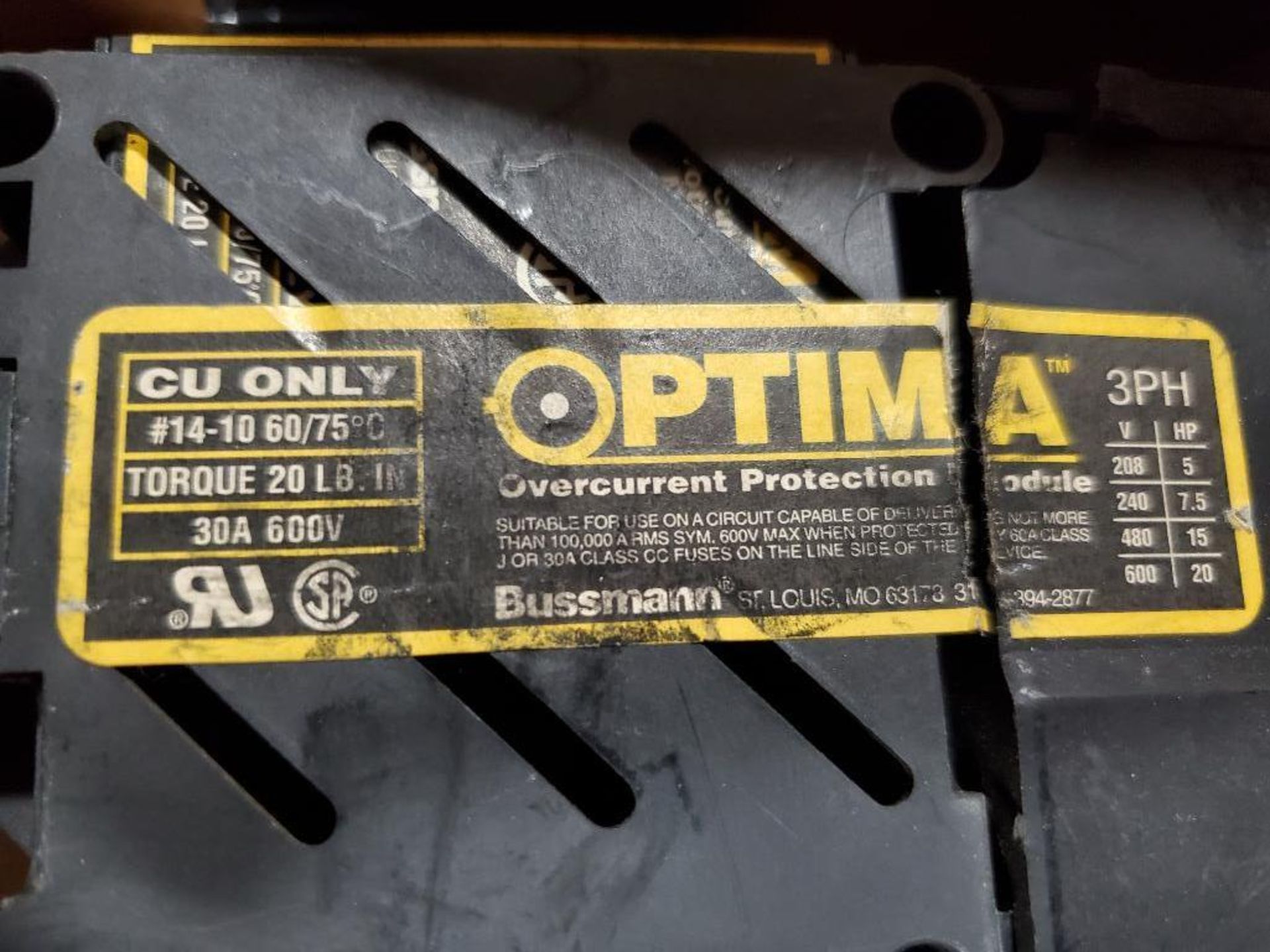 Bussmann Optima overcurrent protection module. OPM-SW, - Image 3 of 7
