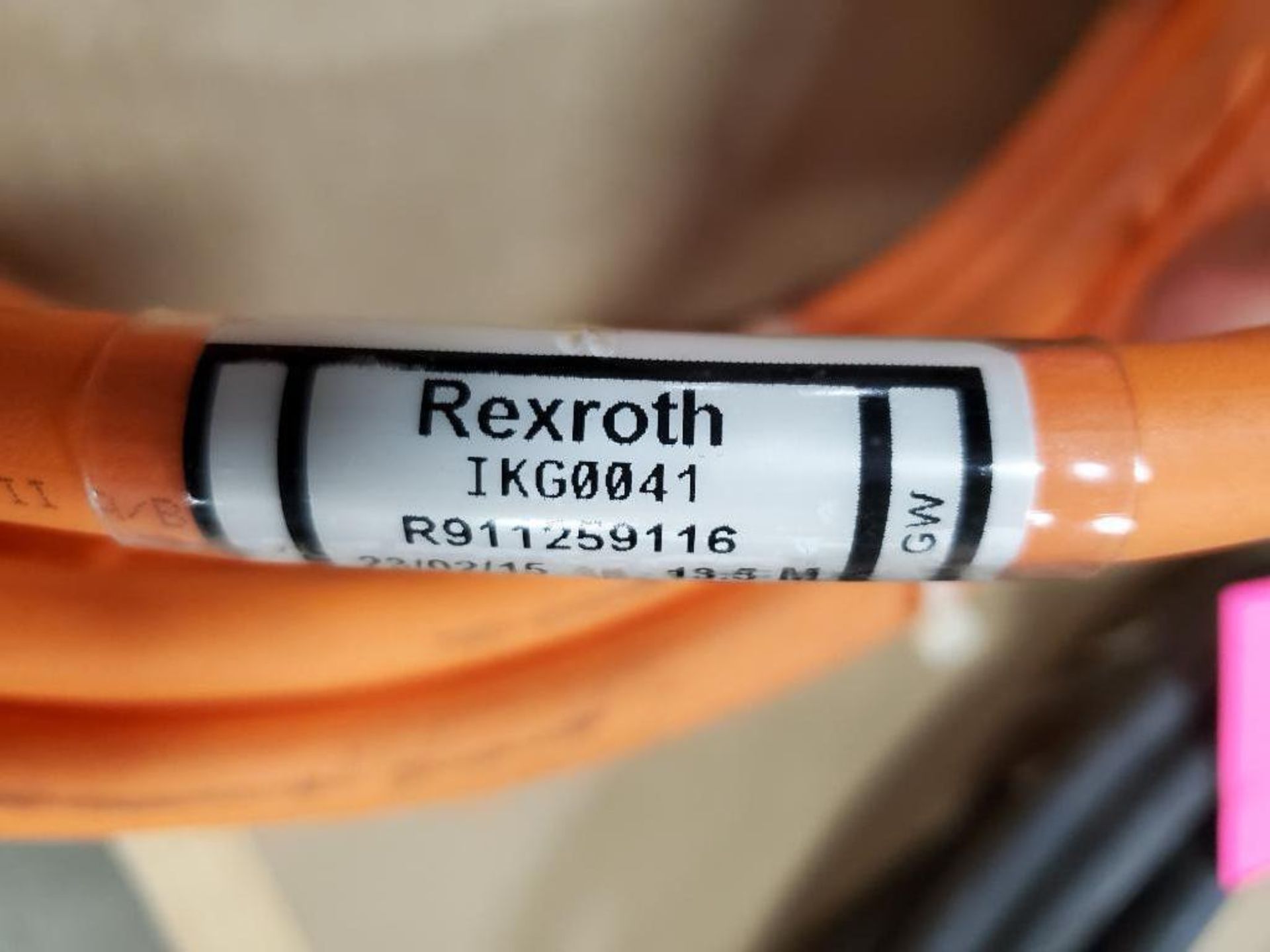 Rexroth IKG0041 R911259116 connection cable. - Image 5 of 7