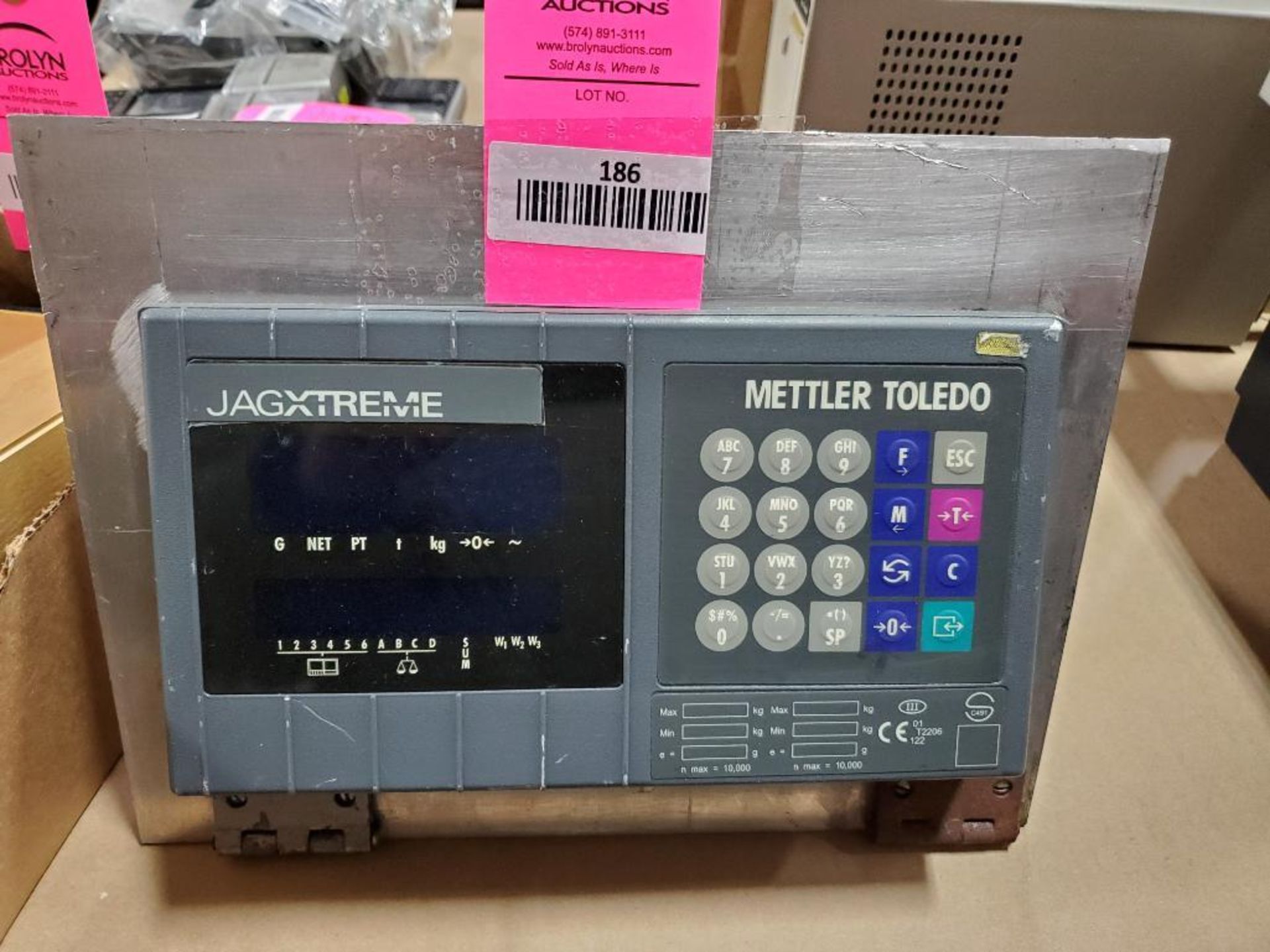 Mettler Toledo Jagxtreme digital scale readout panel. Jaguar JTPA0000034.