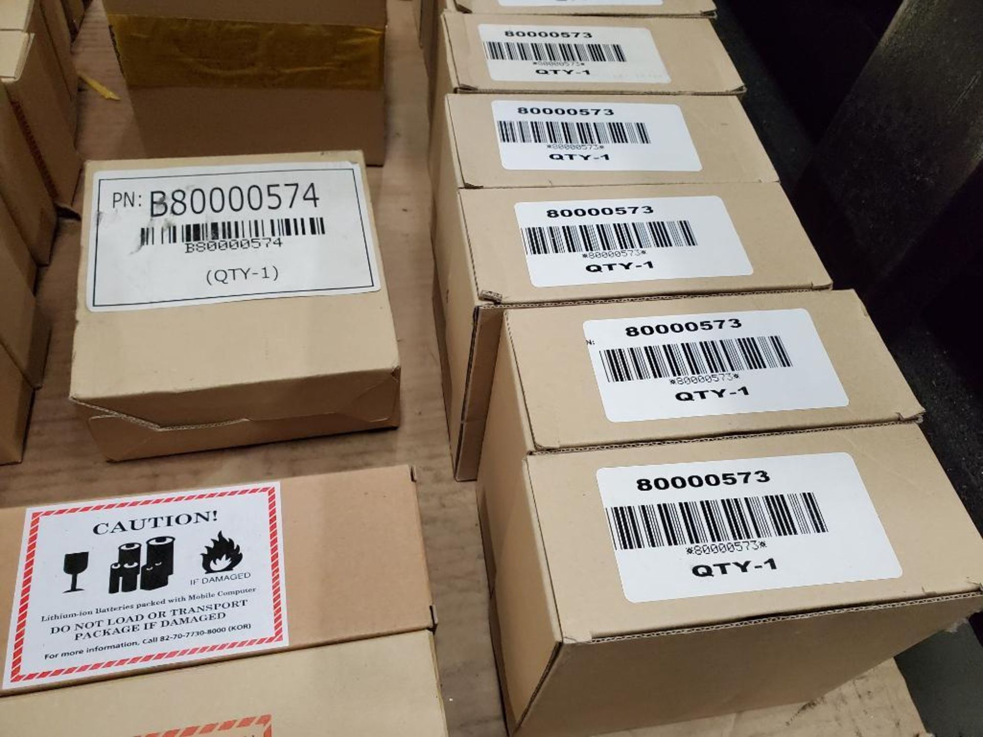 Pallet of assorted new in box Psion Bluebird scanner cradles and power adapters. - Image 9 of 10