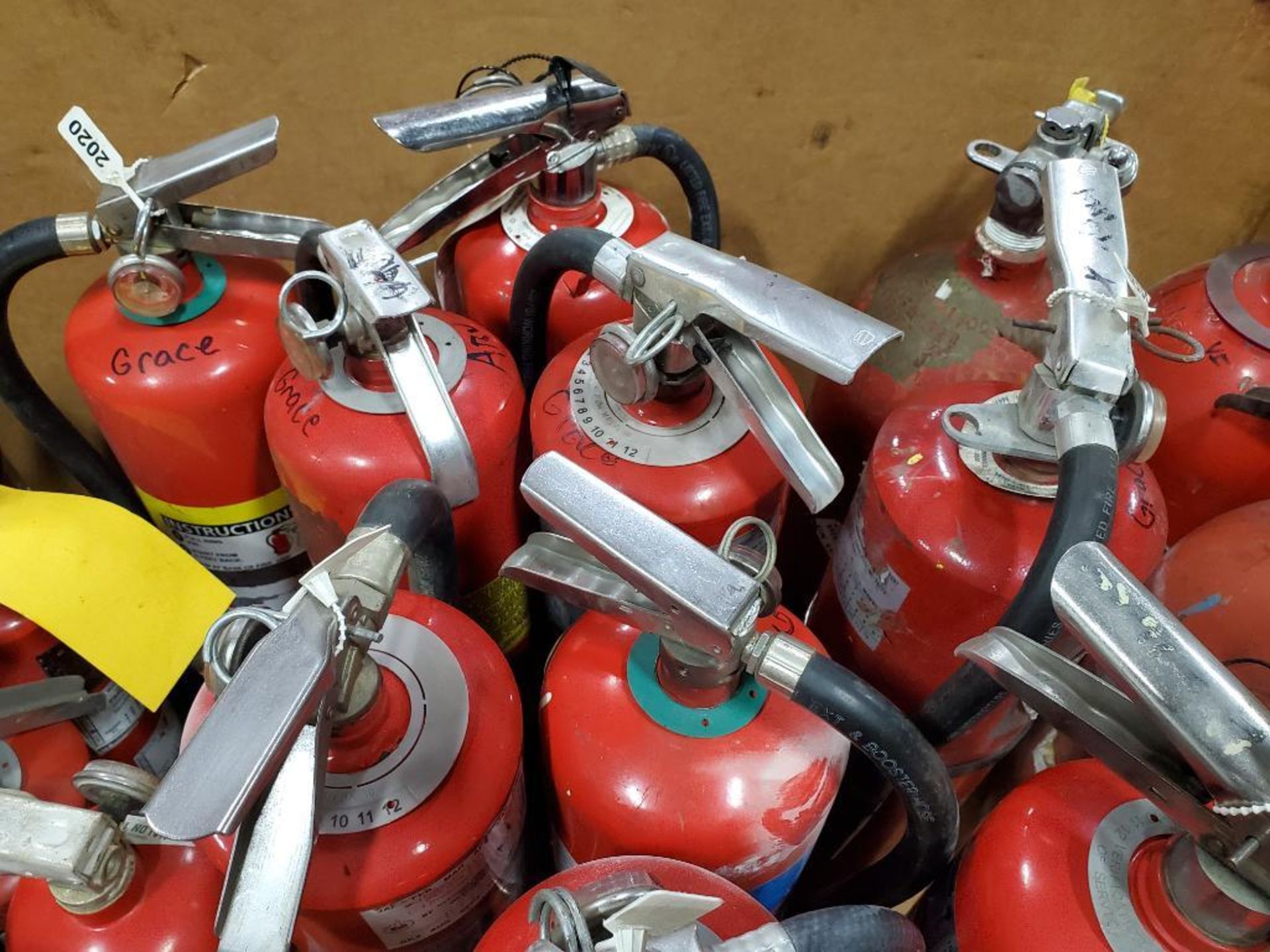 Gaylord of assorted fire extinguisher canister. - Image 5 of 11