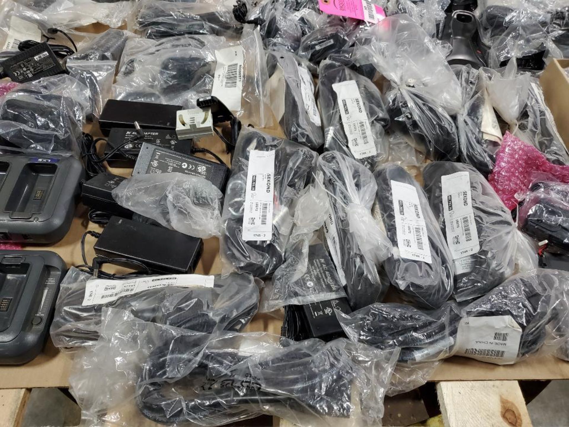 Pallet of assorted new out of box Psion Bluebird scanner cradles and power adapters. - Image 10 of 11
