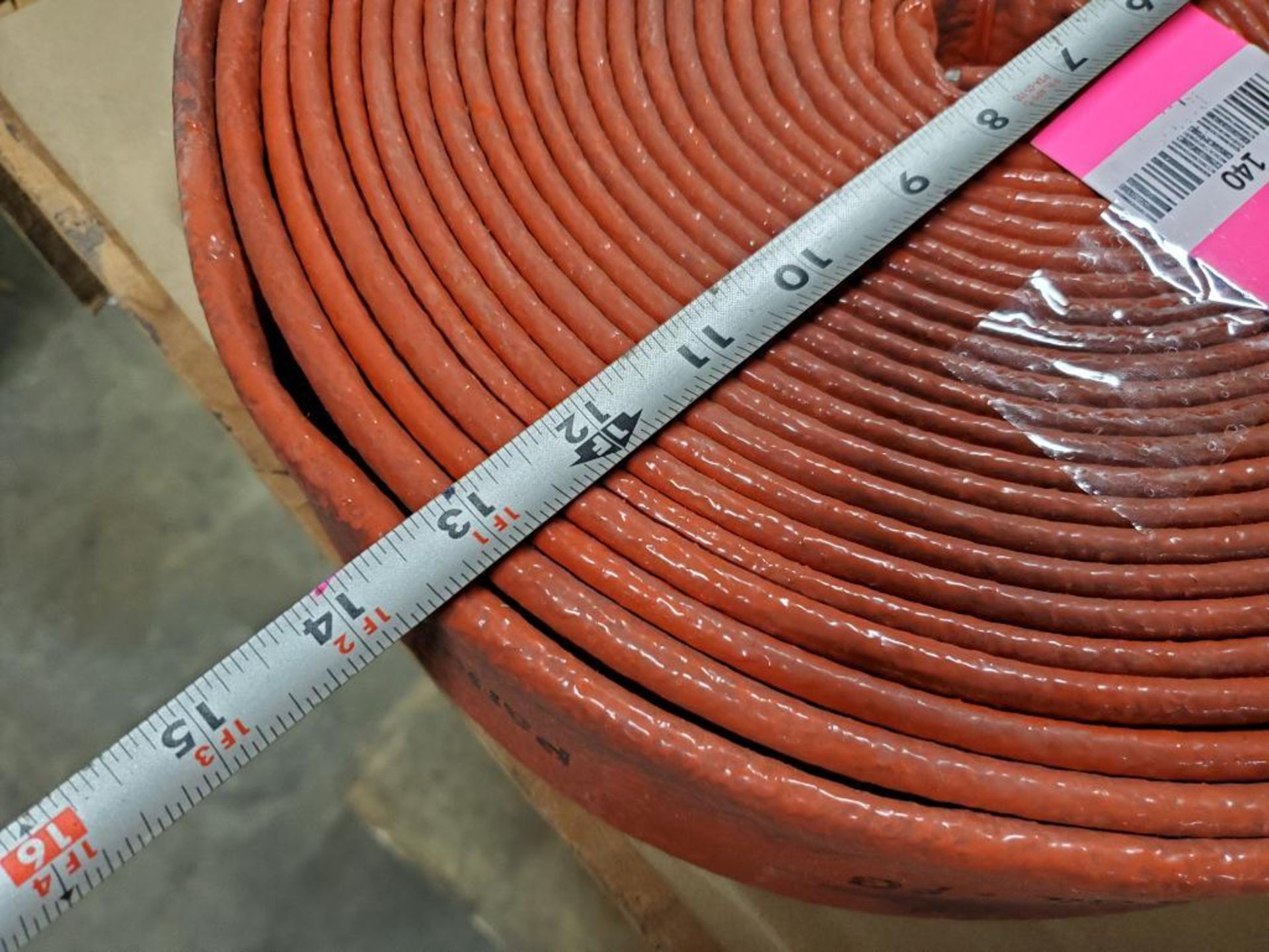 Parker FS-F-24 AS-1072-SIL-FG fire hose sleeve. 13.5" x 3" roll . - Image 4 of 5
