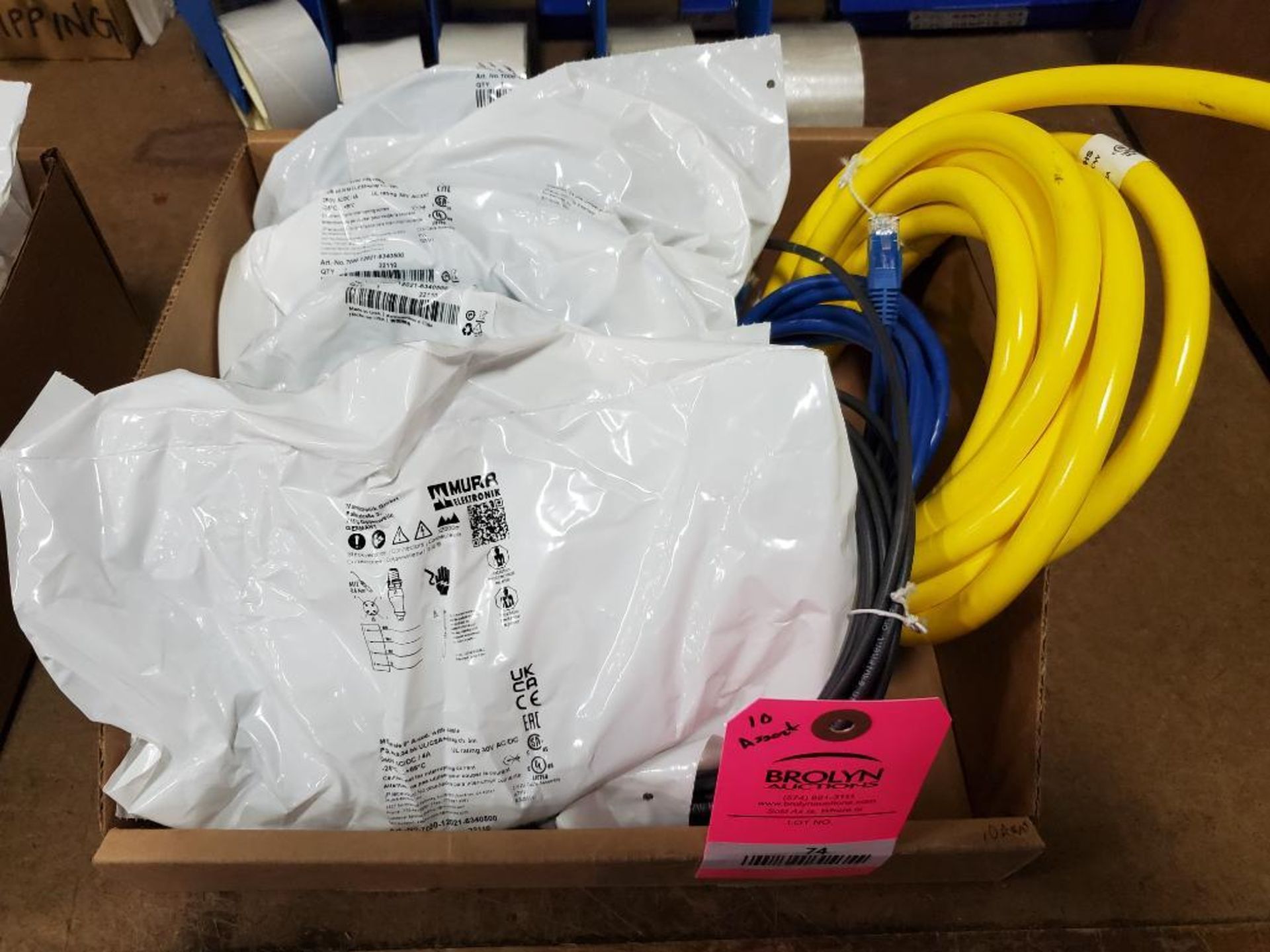 Qty 10 - Assorted electrical cables. Murr, Pepperl+Fuchs. New.