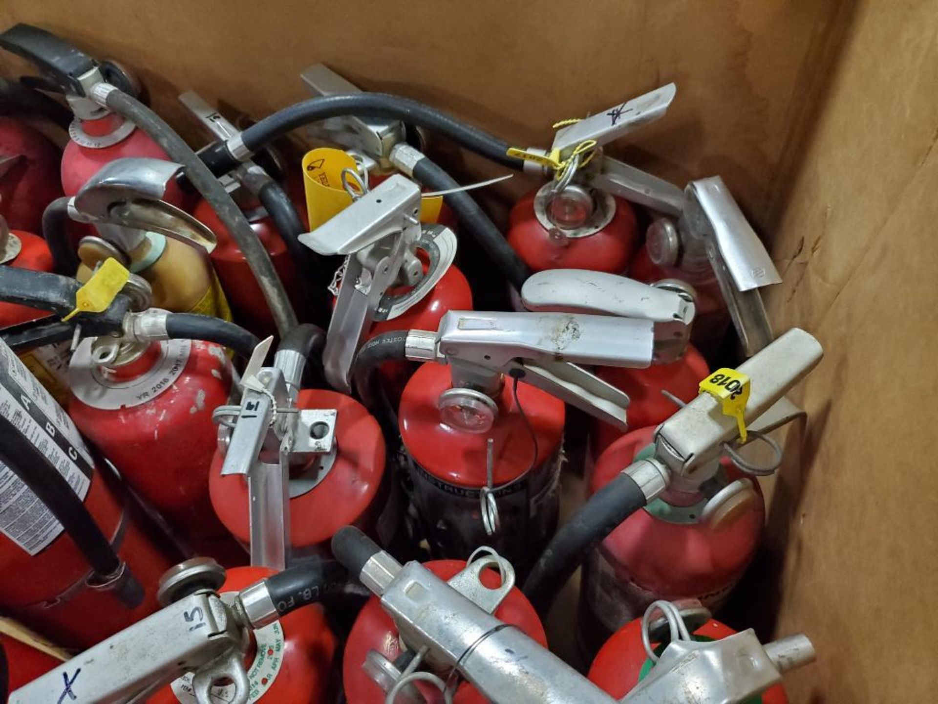 Gaylord of assorted fire extinguisher canister. - Image 10 of 11