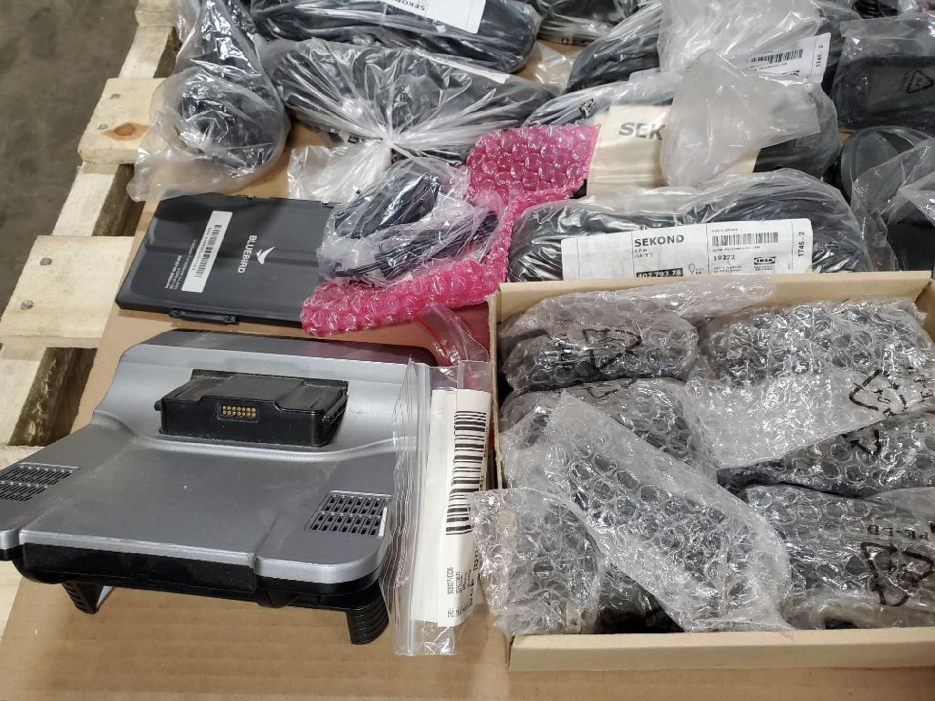 Pallet of assorted new out of box Psion Bluebird scanner cradles and power adapters. - Image 2 of 11