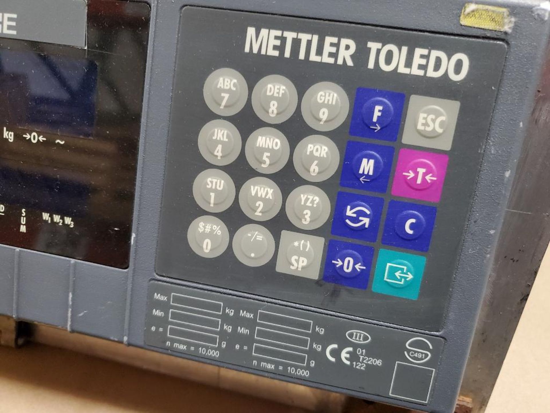 Mettler Toledo Jagxtreme digital scale readout panel. Jaguar JTPA0000034. - Image 3 of 5