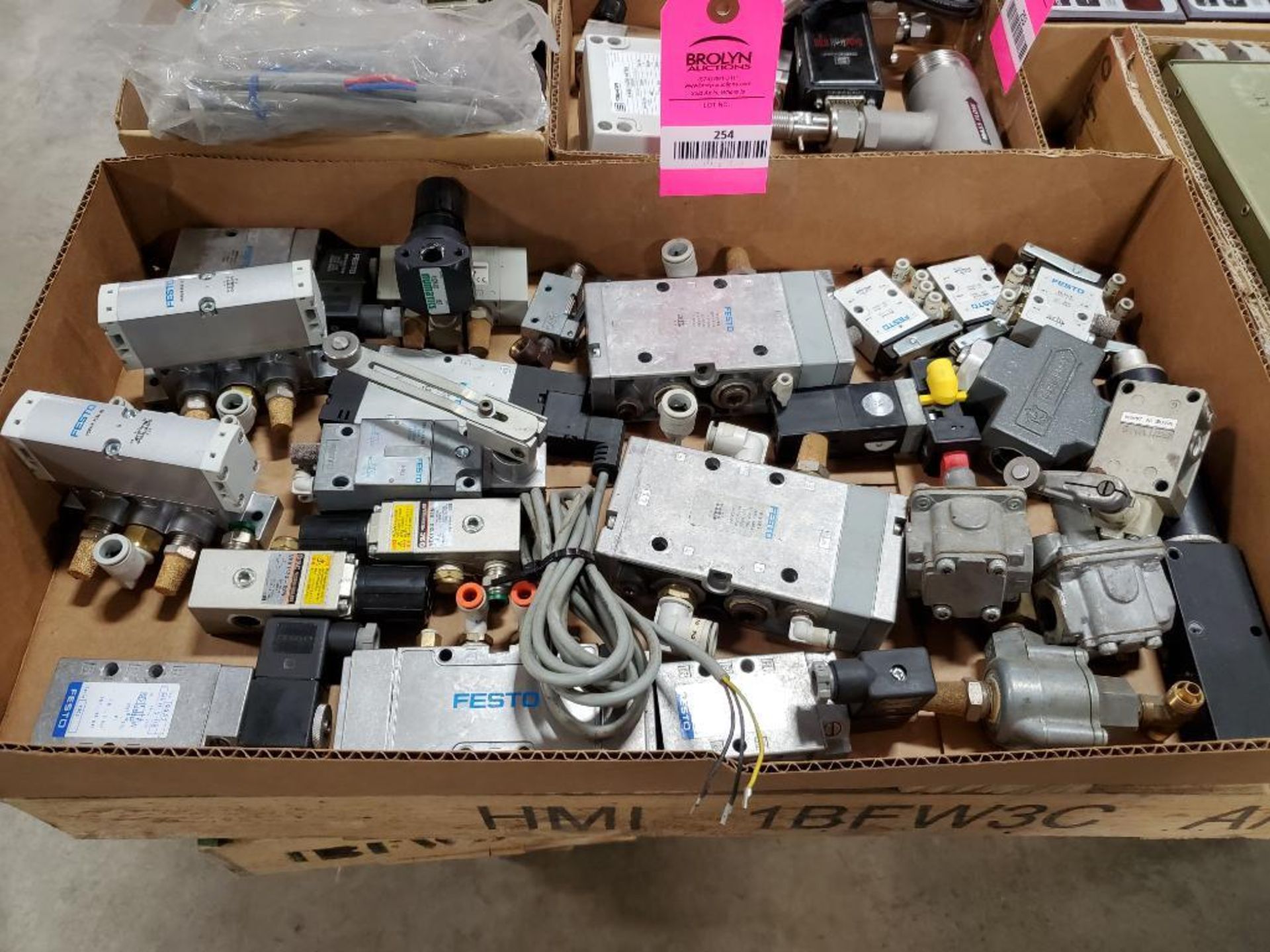 Assorted electrical and repair parts.