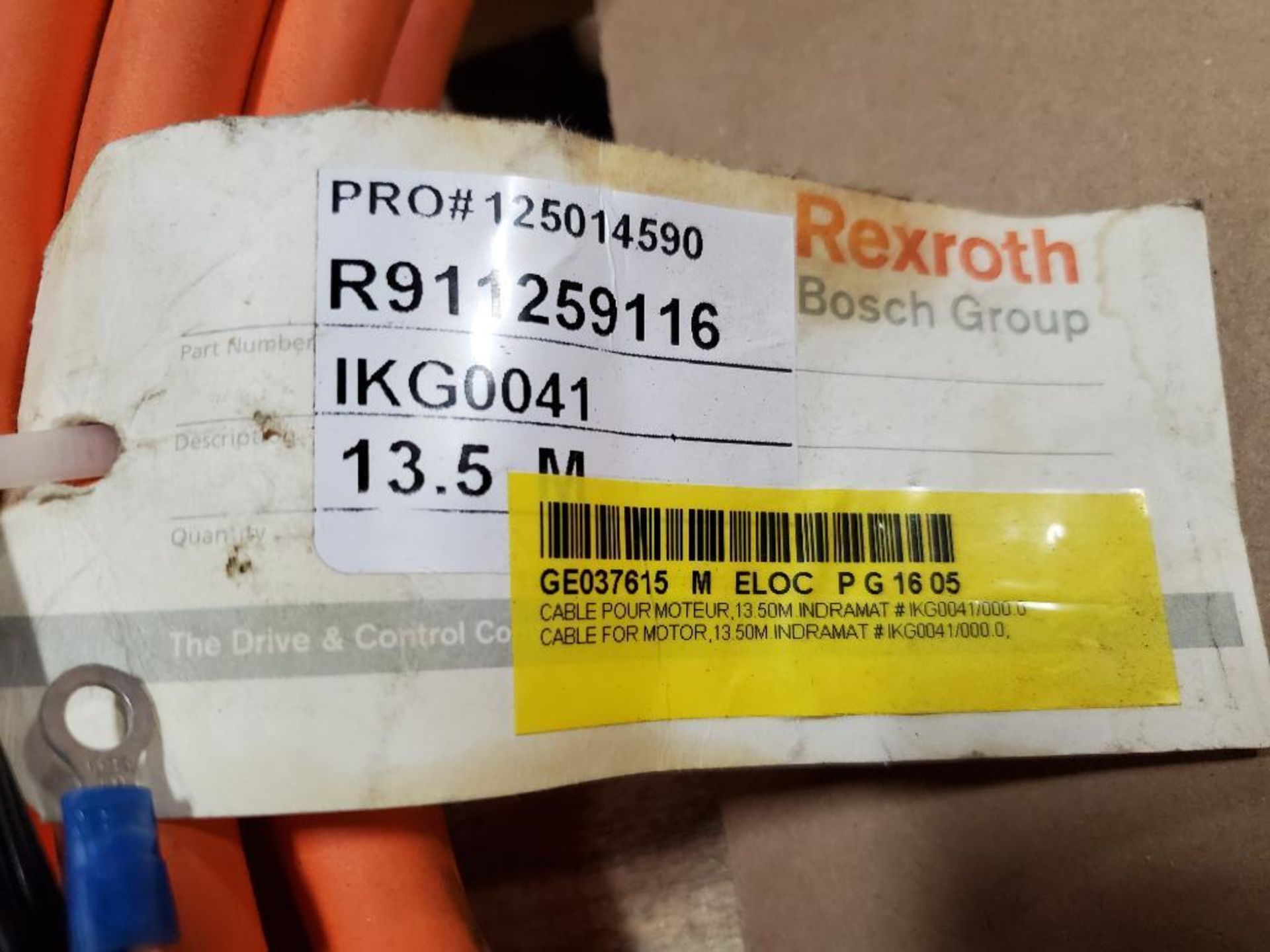 Rexroth IKG0041 R911259116 connection cable. - Image 4 of 7