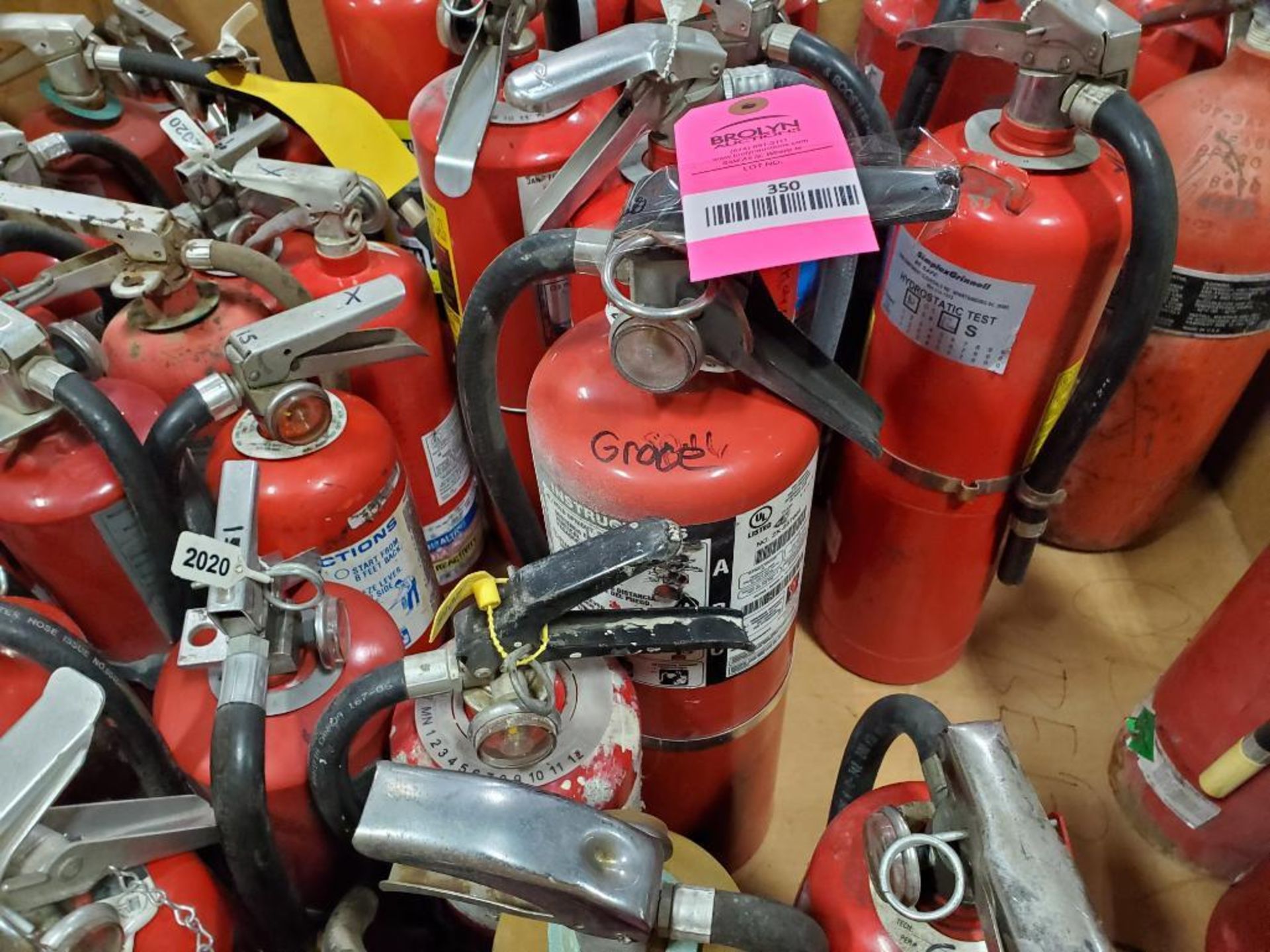 Gaylord of assorted fire extinguisher canister. - Image 7 of 11