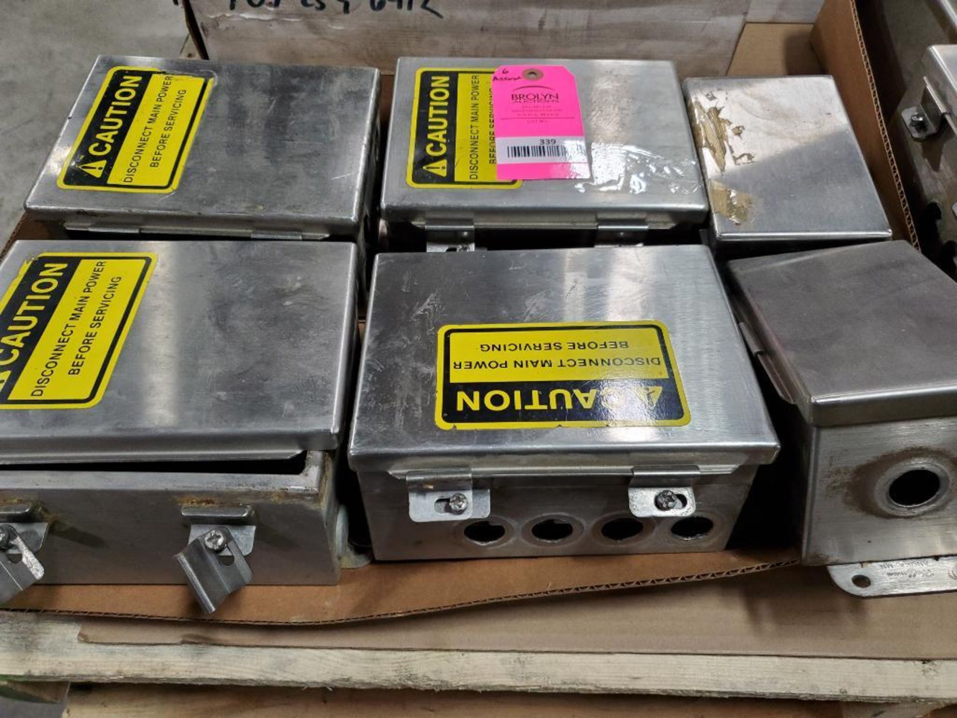 Qty 6 - Assorted stainless steel enclosure boxes. Hoffman. - Image 4 of 4
