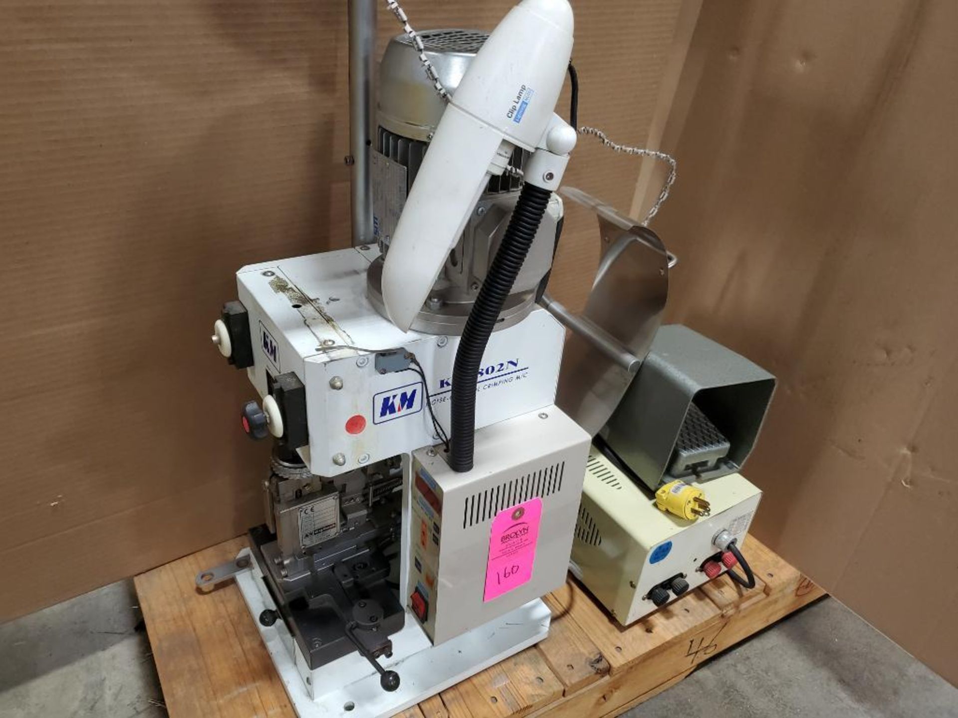 KM Digitech terminal crimping machine. Model KM-802N. Includes spade connector die as pictured. - Image 3 of 10