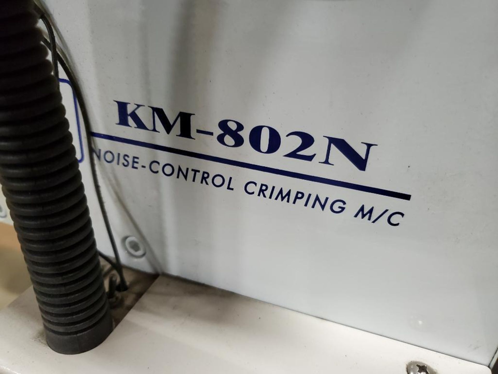 KM Digitech terminal crimping machine. Model KM-802N. Includes spade connector die as pictured. - Image 2 of 10