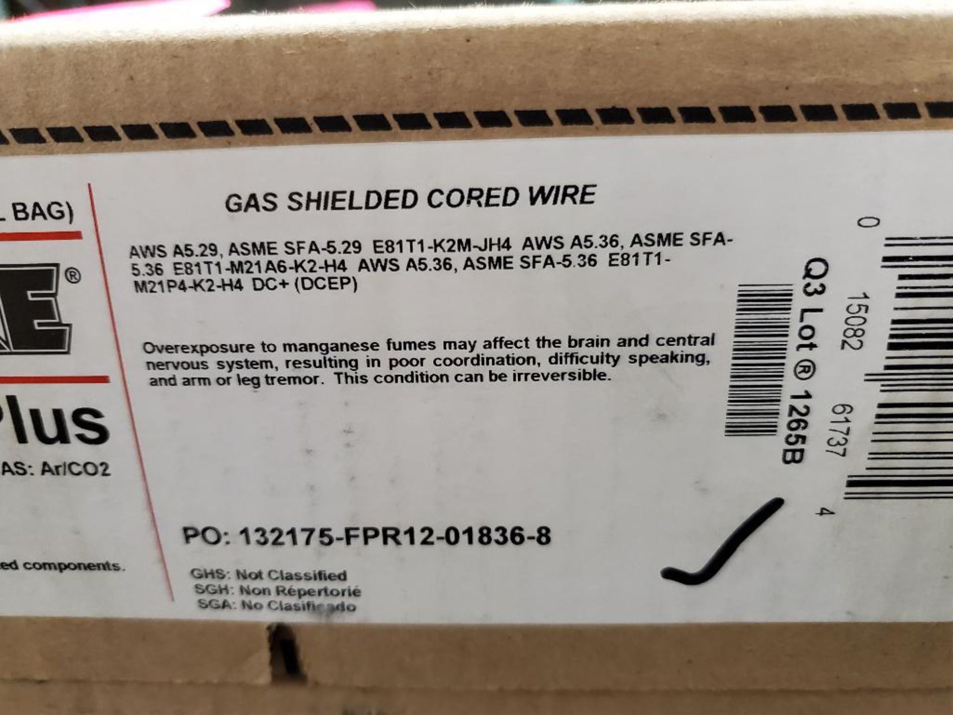 Qty 2 - Lincoln Electric Ultracore 81K2M-H Plus .045", 33LB gas shielded cored wire. - Image 3 of 4