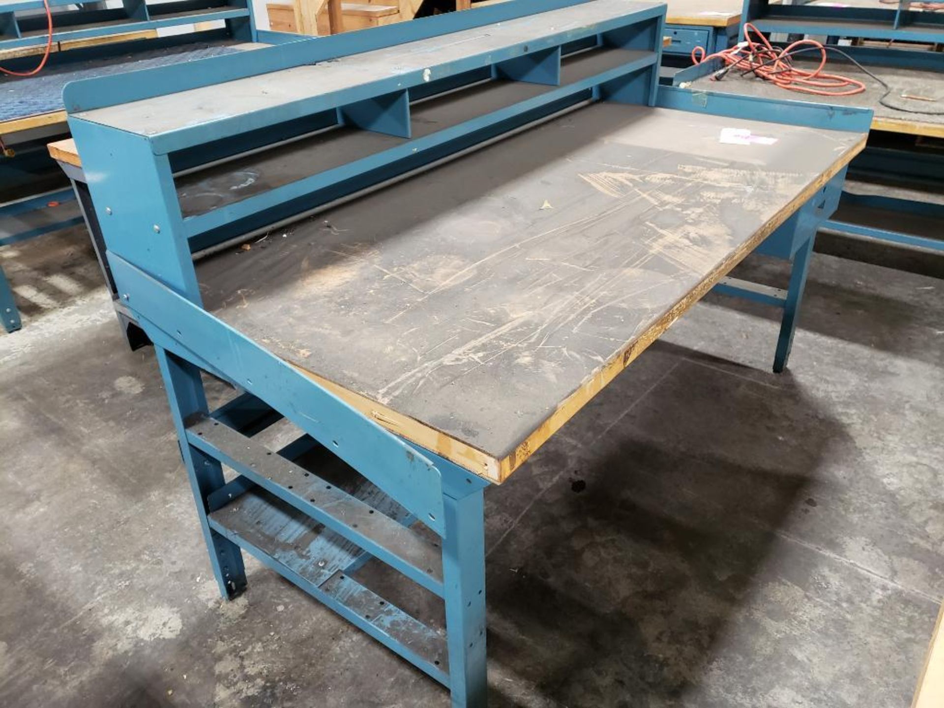 Heavy duty workbench. 72in wide x 36in deep x 46in tall. - Image 4 of 4