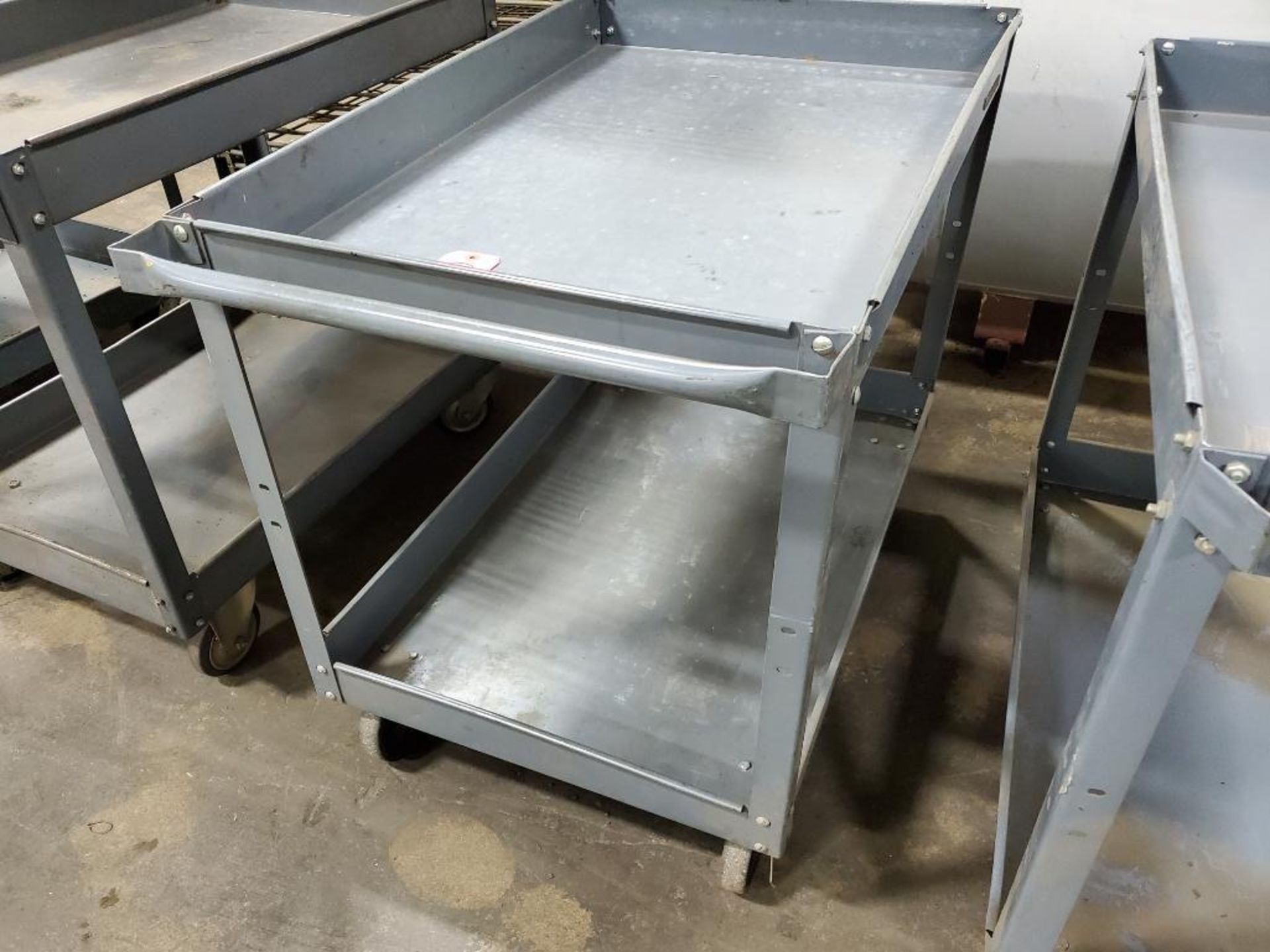 Metal shop cart. 24in x 35in x 32in .