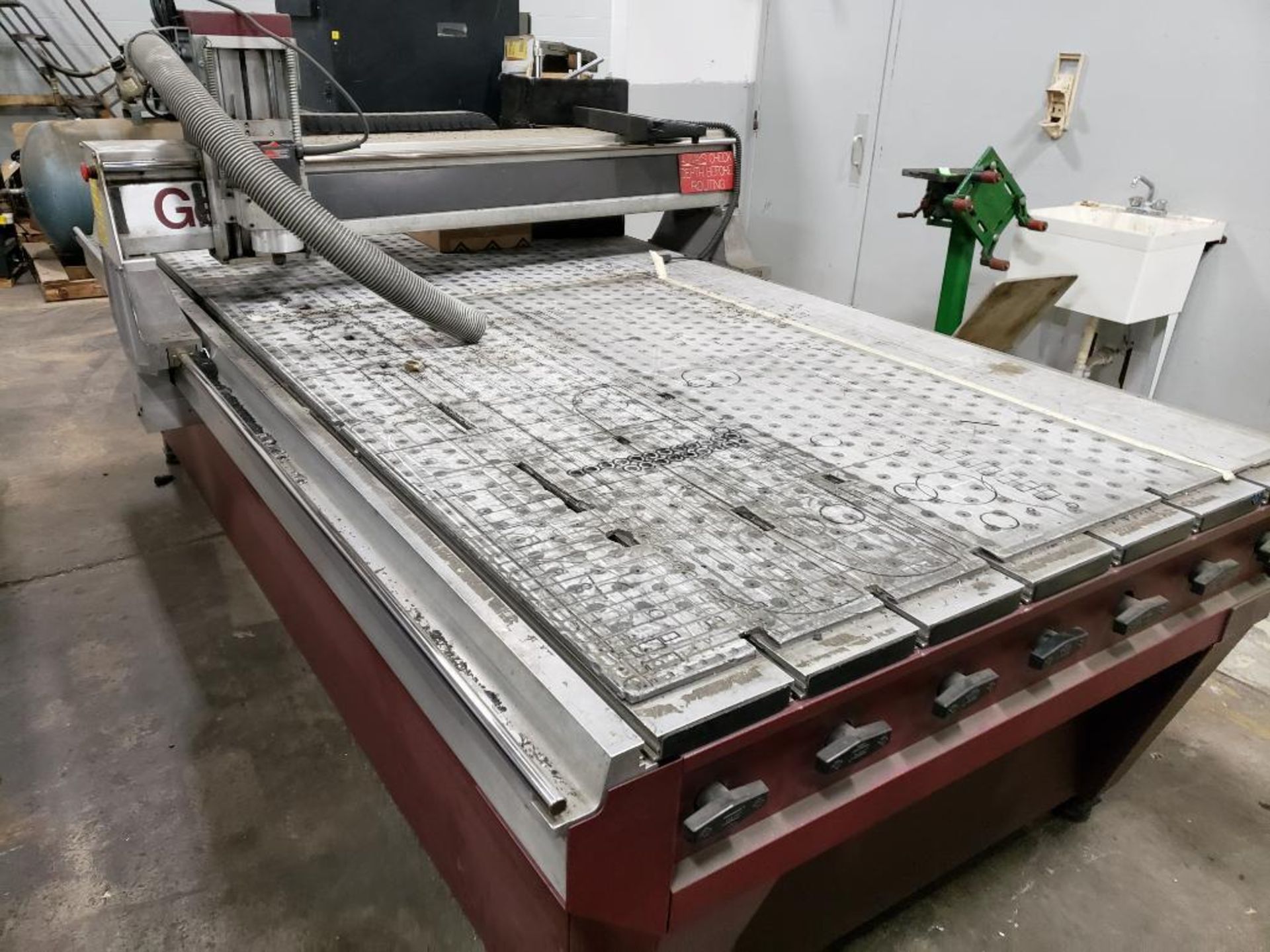 (Parts/Repairable) Gerber Sabre Model 408 CNC router. 54in x 121in table. 208-240v single phase. - Image 19 of 27