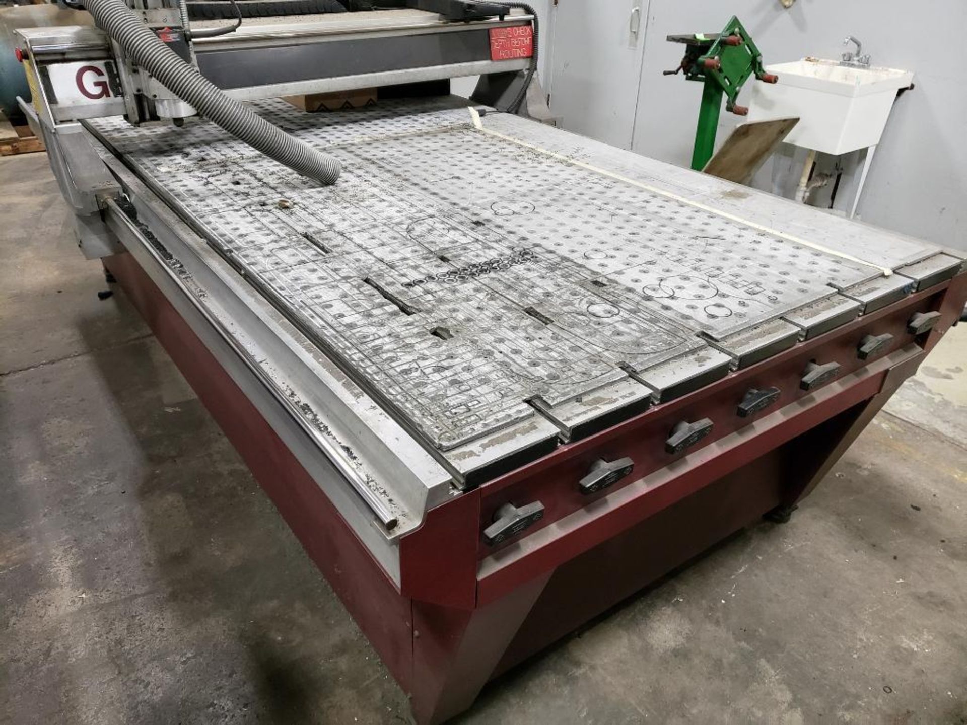 (Parts/Repairable) Gerber Sabre Model 408 CNC router. 54in x 121in table. 208-240v single phase. - Image 3 of 27