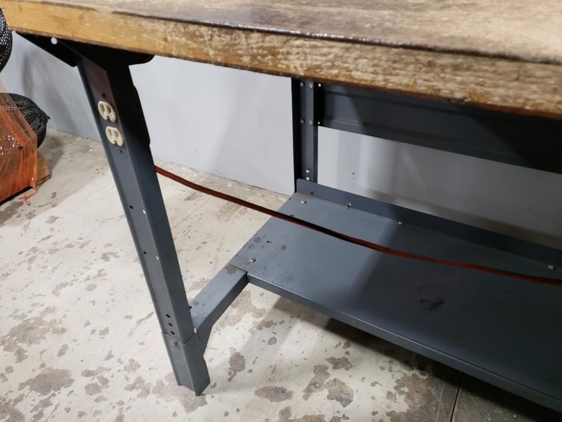 Heavy duty workbench. 60in wide x 30in deep x 47in tall. - Image 4 of 4