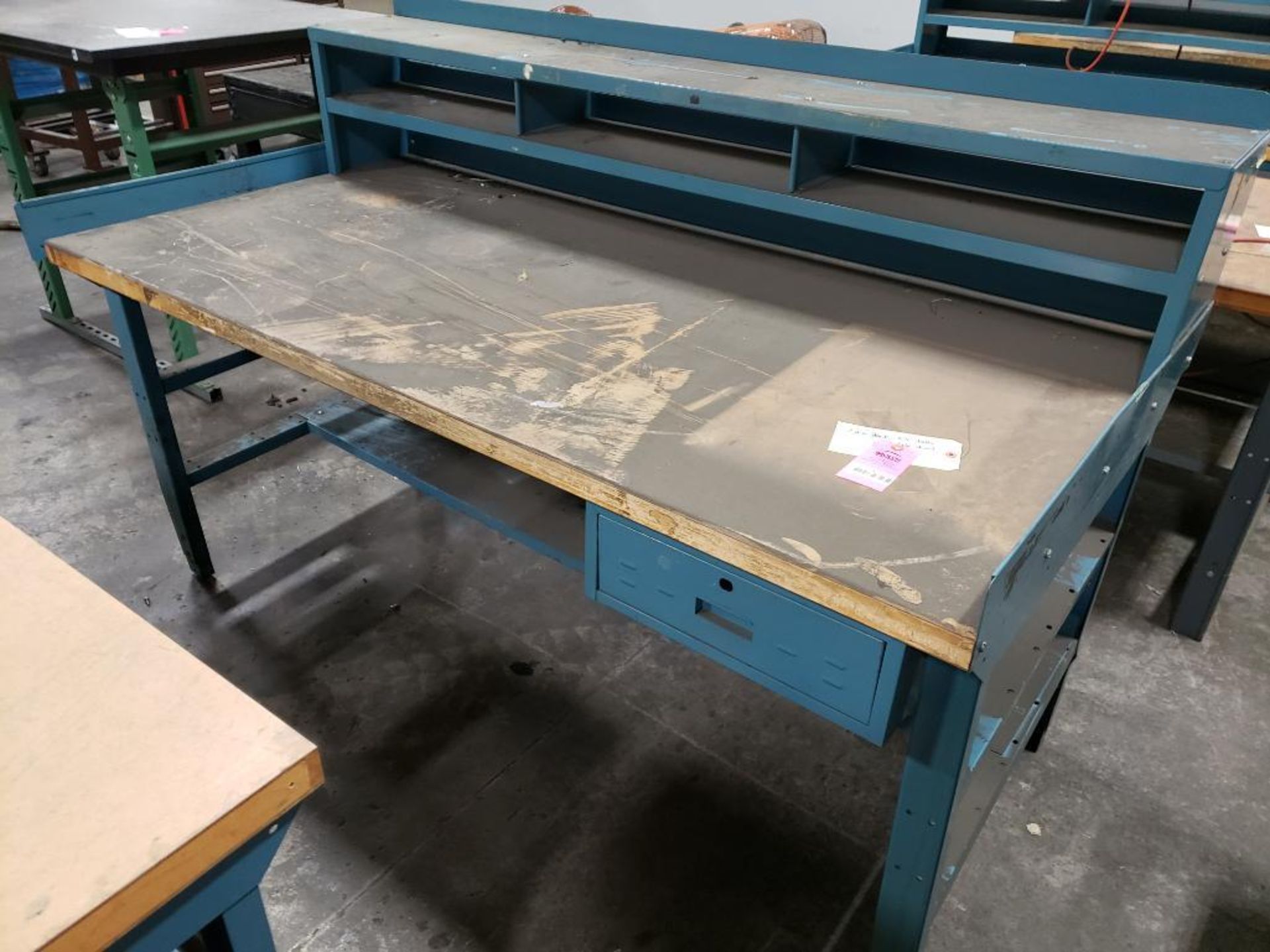 Heavy duty workbench. 72in wide x 36in deep x 46in tall.