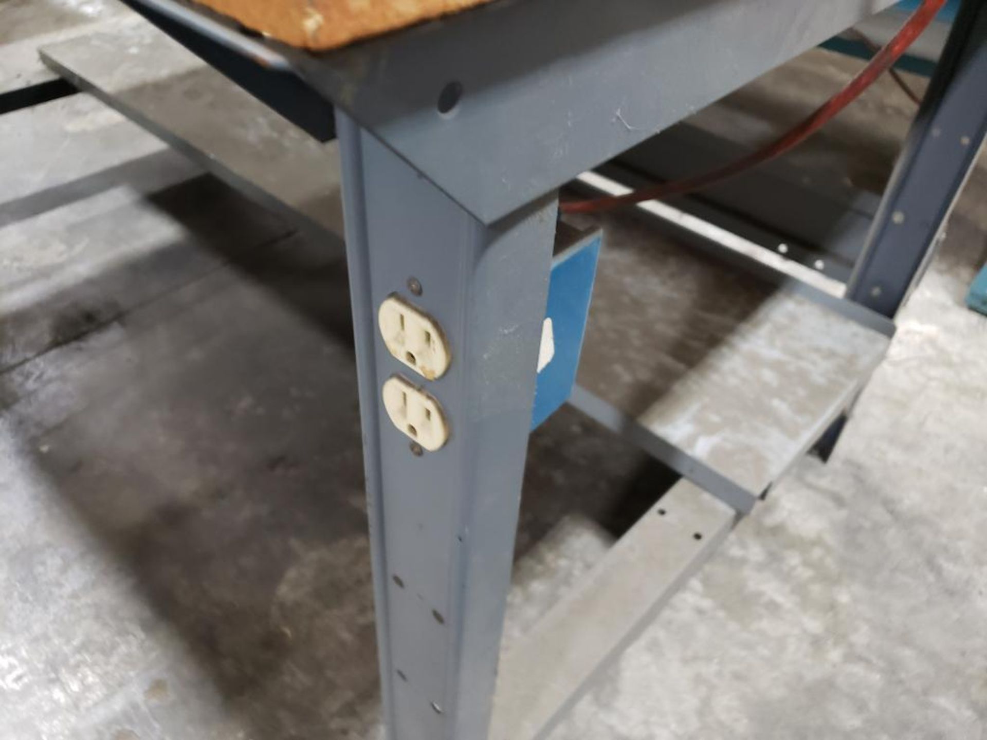 Heavy duty workbench. 60in wide x 36in deep x 32in tall. - Image 3 of 4