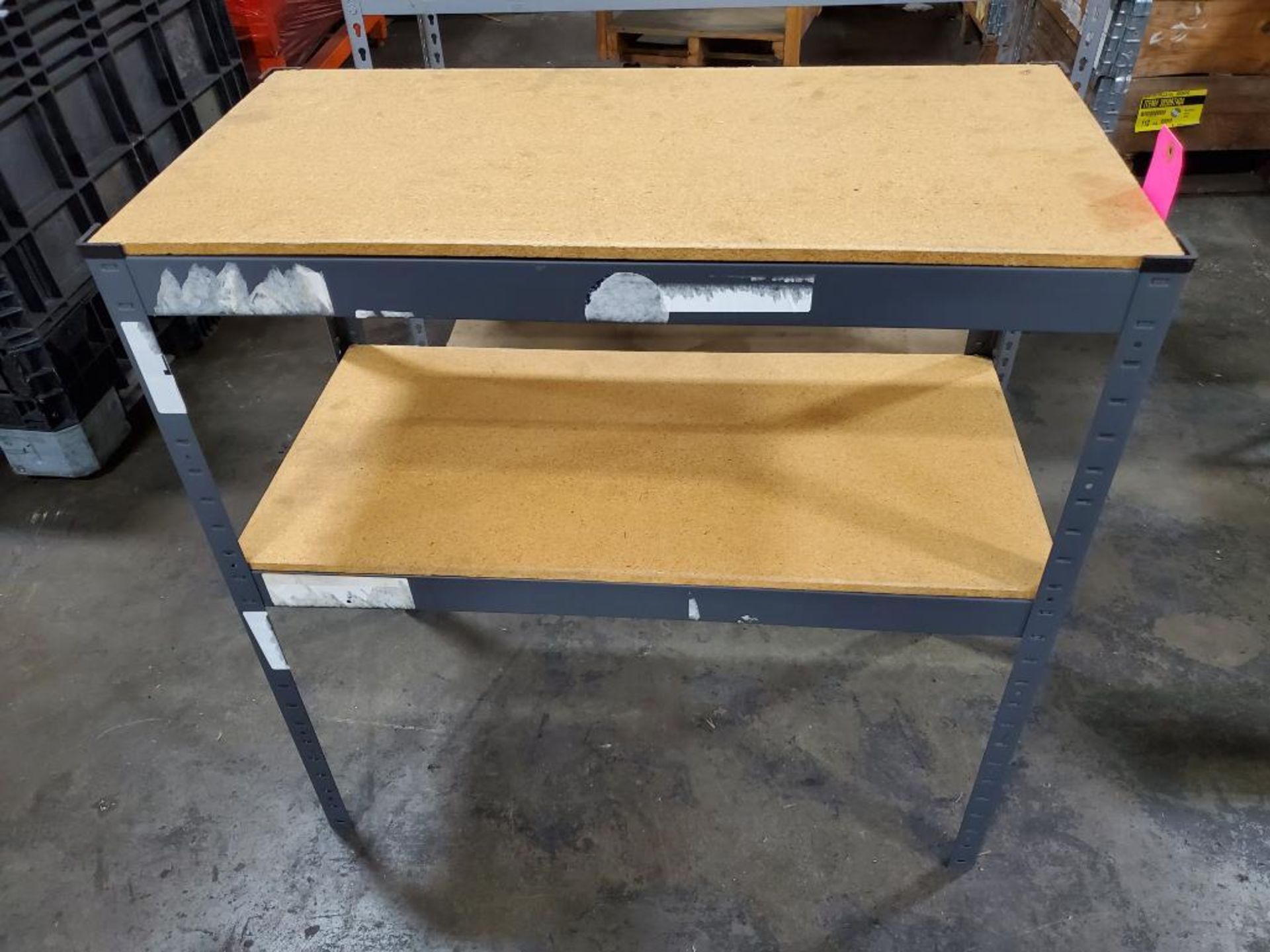 Shop shelf. 35.5"w x 18"d x 36"h. - Image 2 of 3