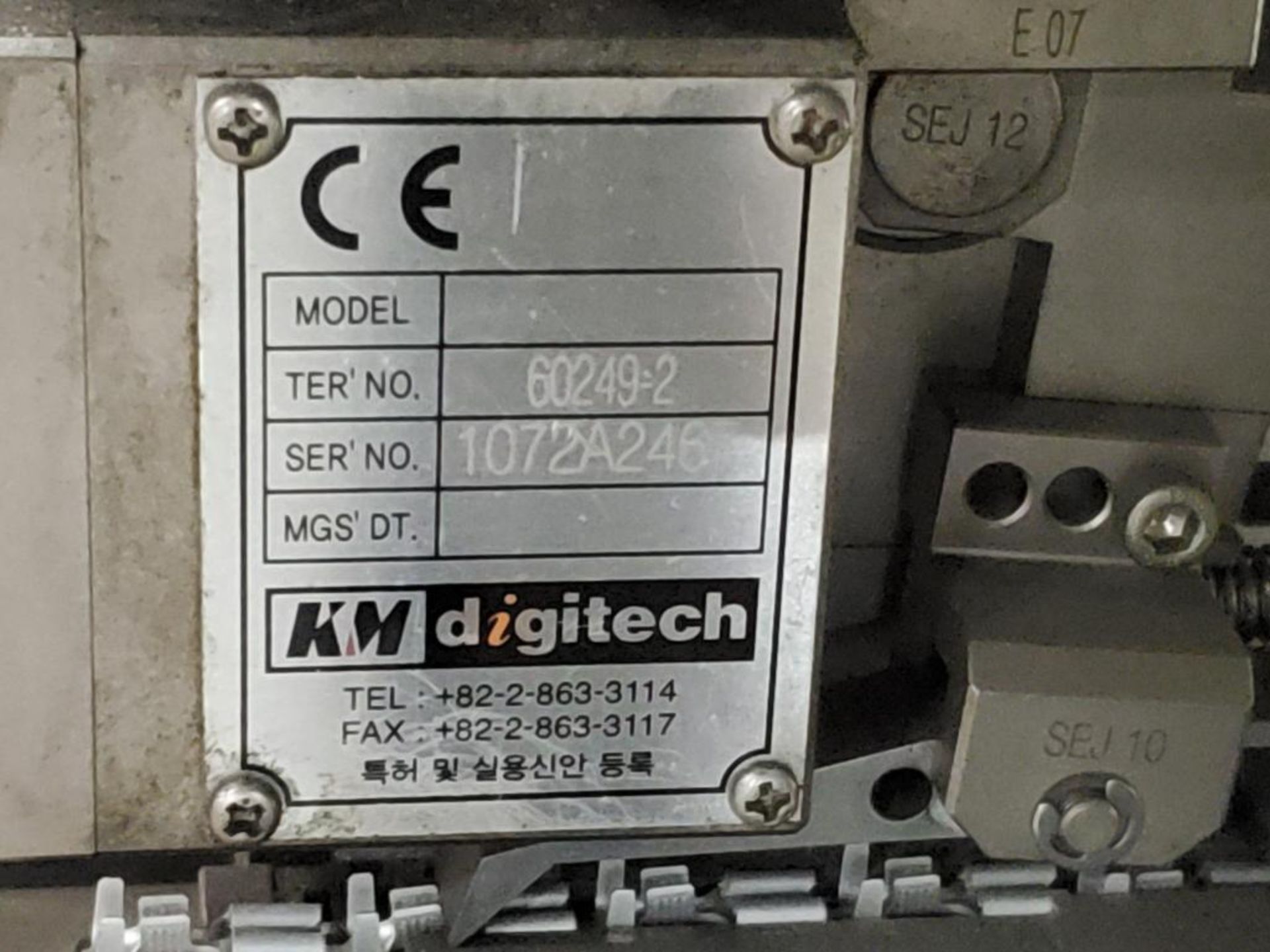 KM Digitech terminal crimping machine. Model KM-802N. Includes spade connector die as pictured. - Image 4 of 10