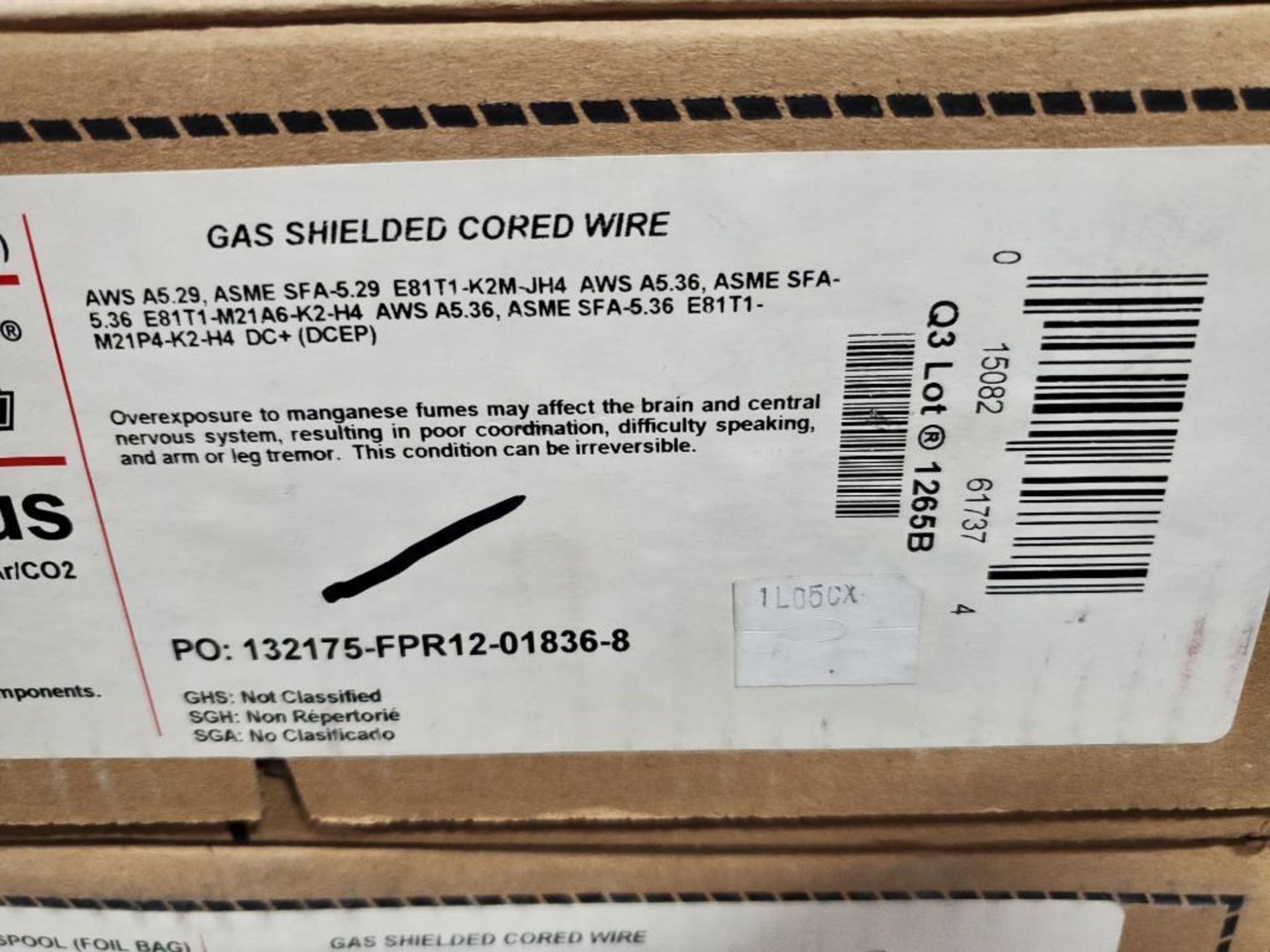 Qty 2 - Lincoln Electric Ultracore 81K2M-H Plus .045", 33LB gas shielded cored wire. - Image 3 of 4