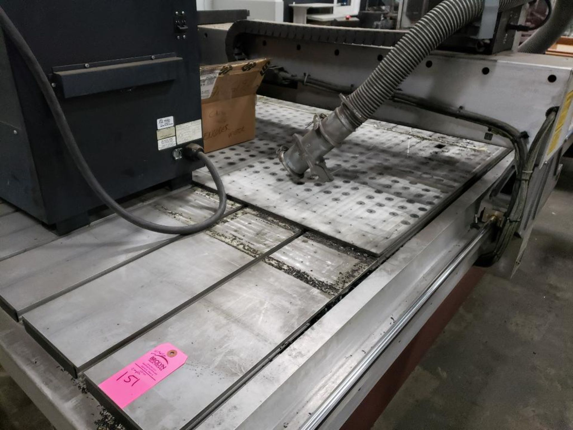 (Parts/Repairable) Gerber Sabre Model 408 CNC router. 54in x 121in table. 208-240v single phase. - Image 13 of 27