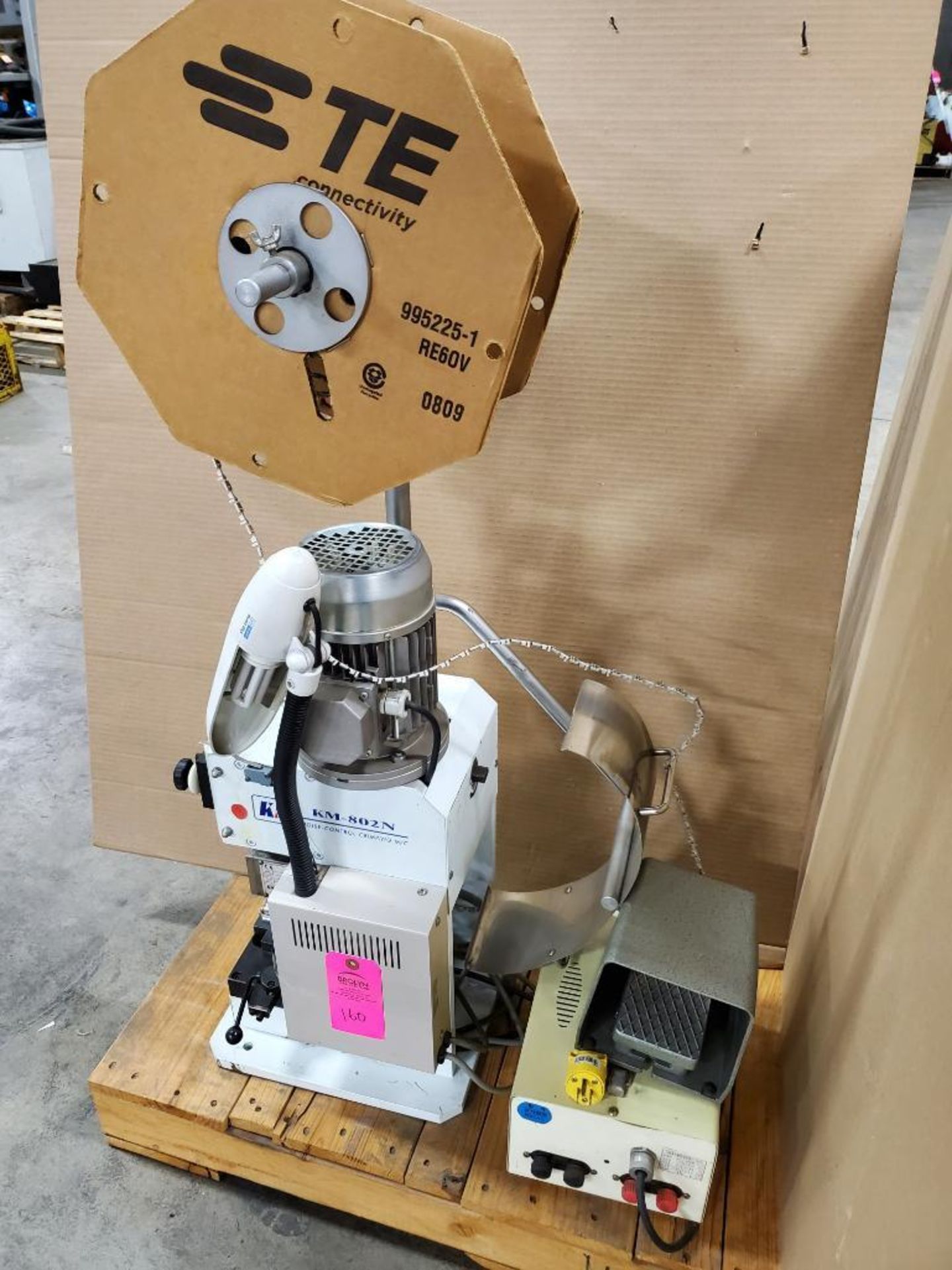 KM Digitech terminal crimping machine. Model KM-802N. Includes spade connector die as pictured. - Image 10 of 10