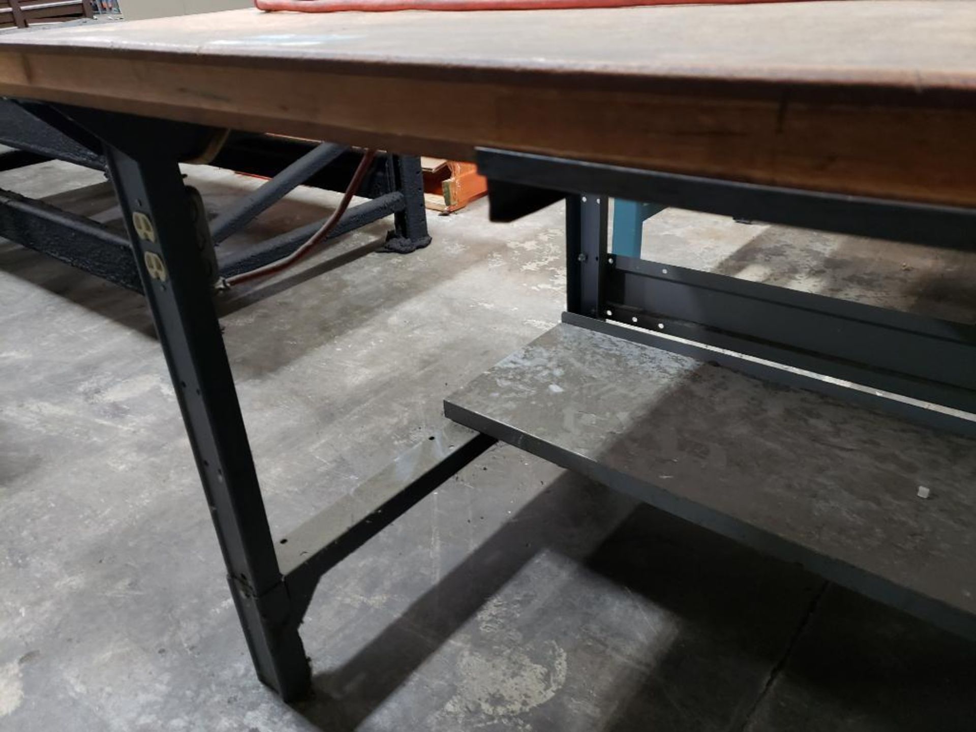 Heavy duty workbench. 60in wide x 36in deep x 32in tall. - Image 4 of 4