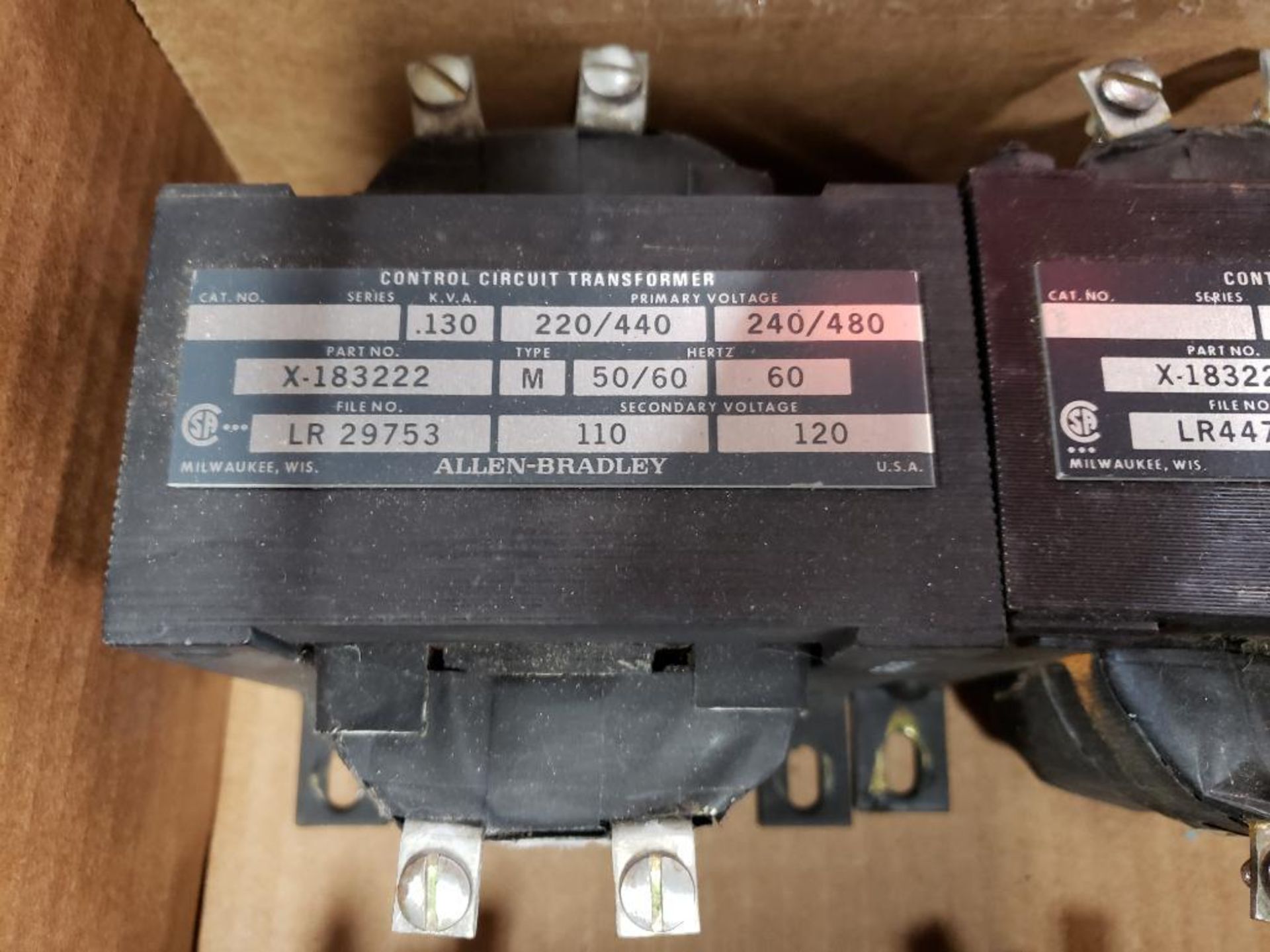 Qty 6 - Assorted electrical transformers. Allen Bradley. - Image 3 of 5