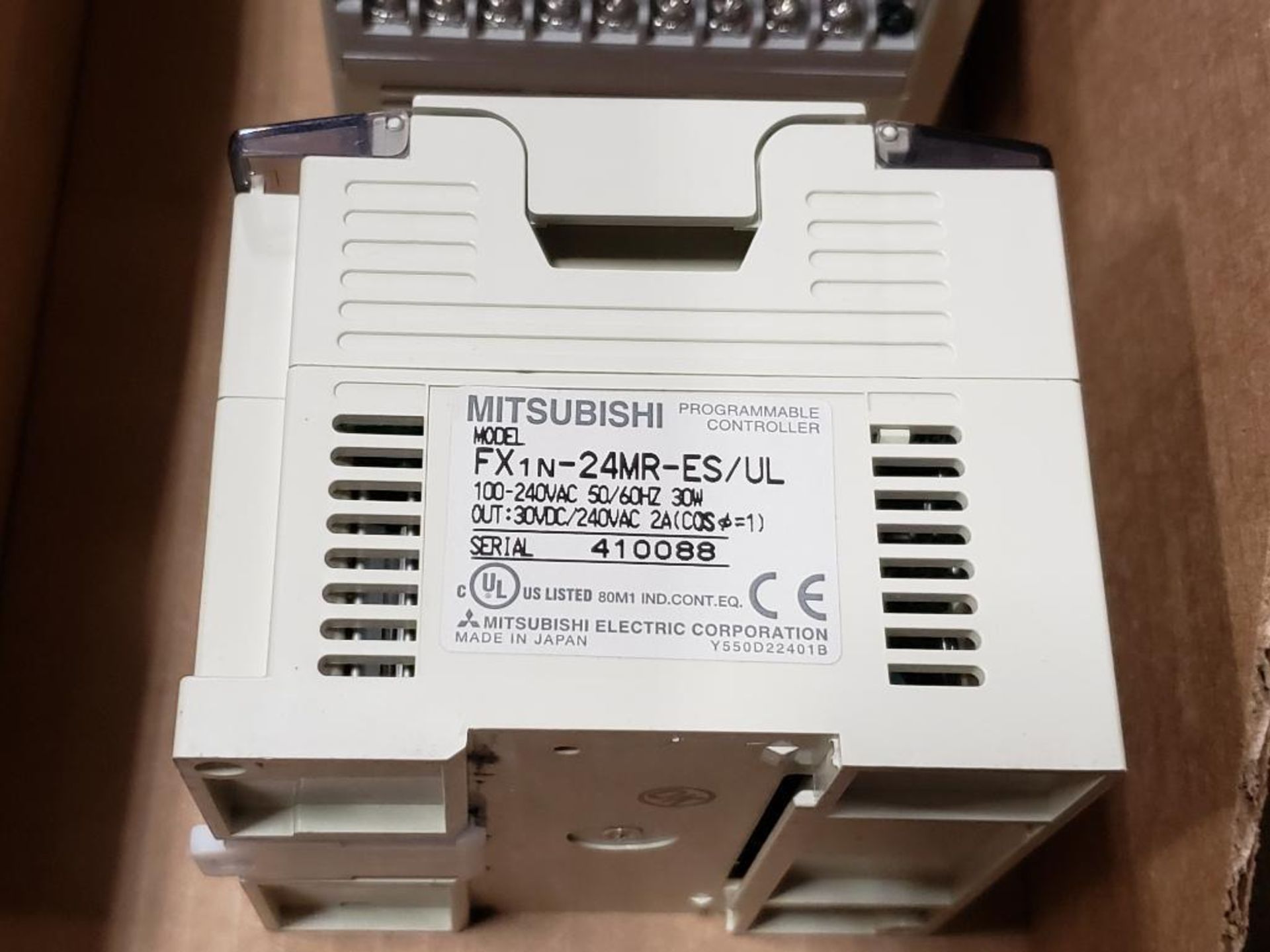 Qty 2 -Mitsubishi FX1N-24MR-ES/UL programmable controller. - Image 3 of 4
