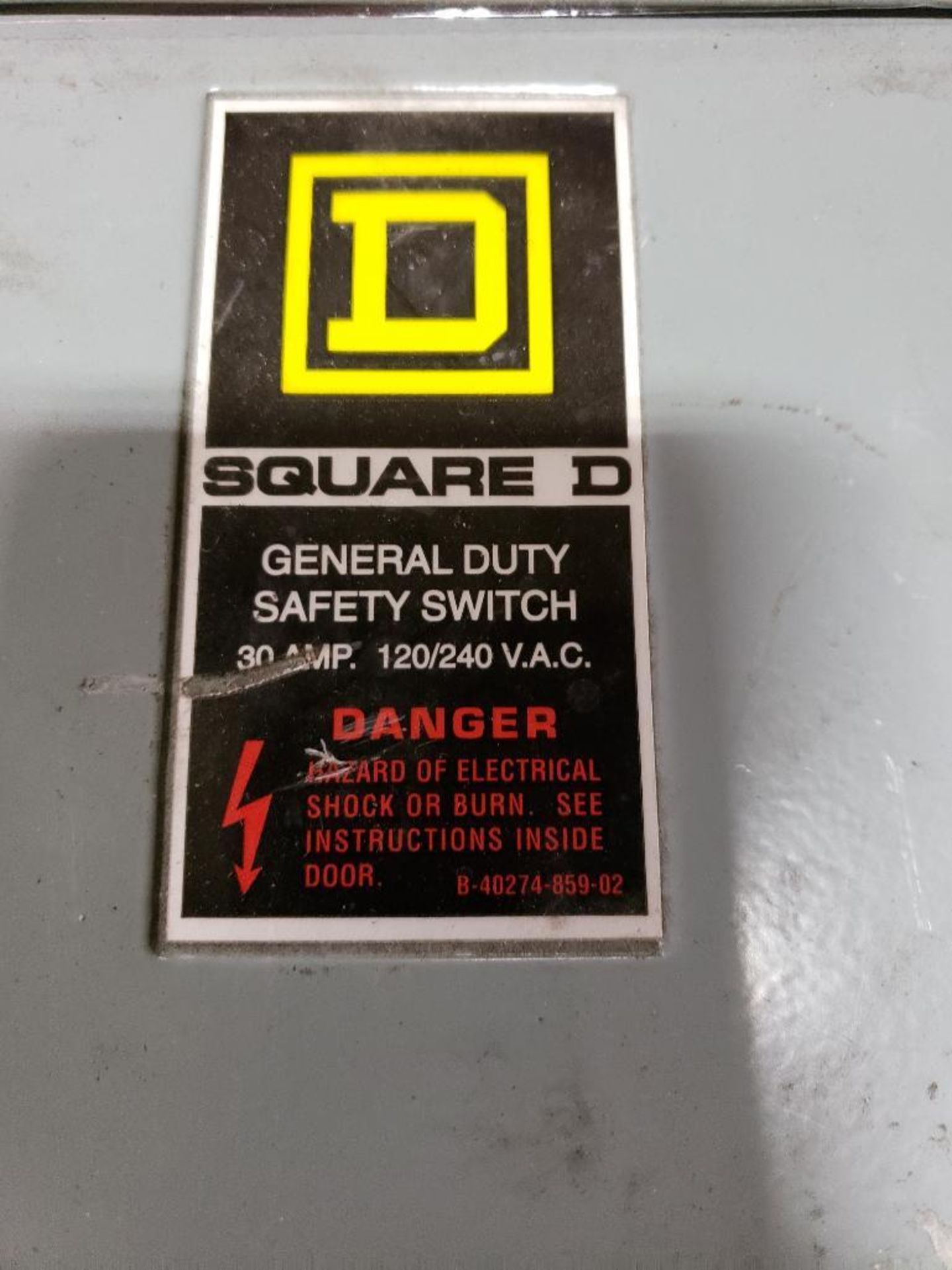 Qty 4 - Assorted fusible safety switch. Square-D, GE. - Image 5 of 8