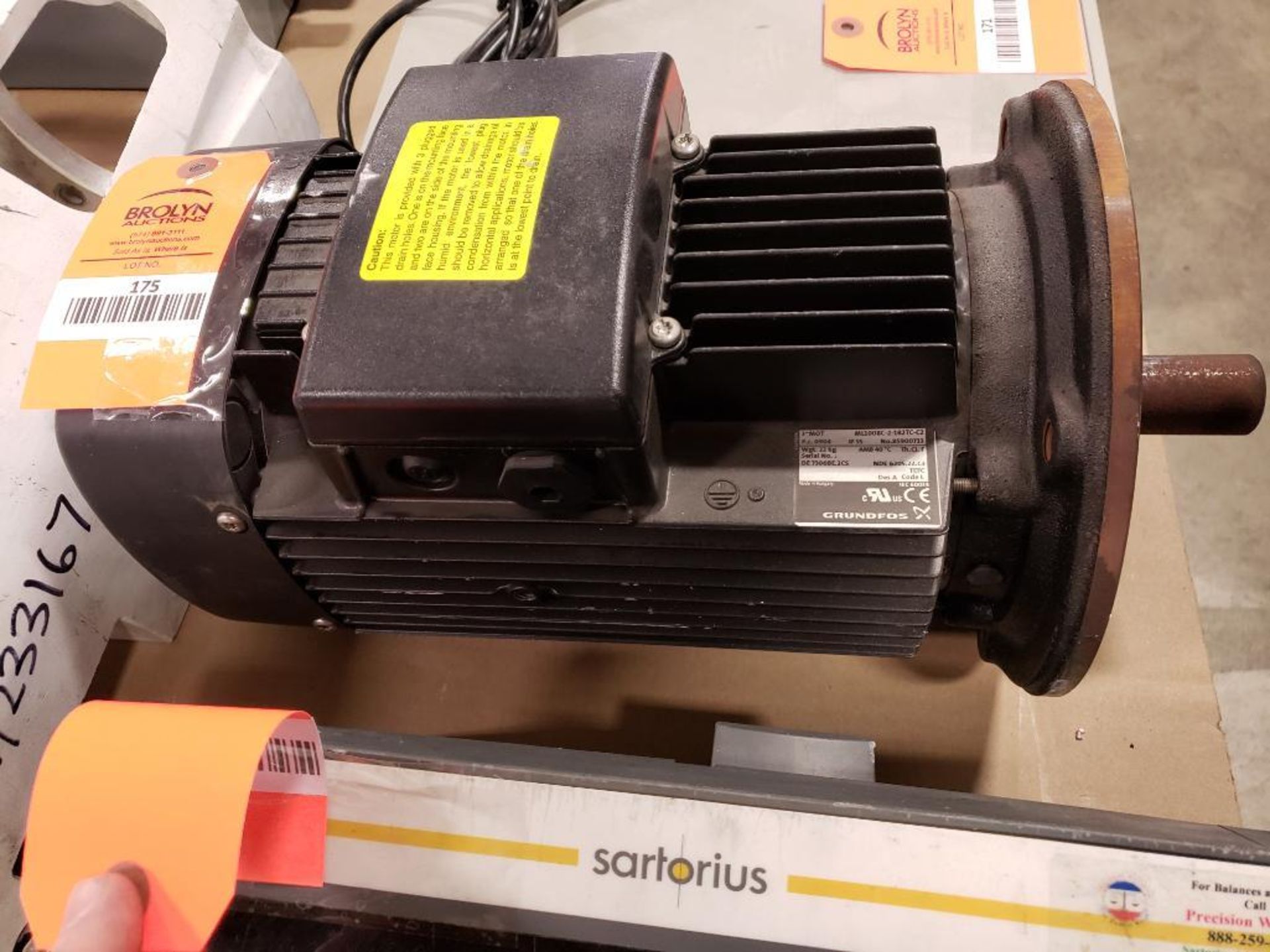 5HP Grundfos ML100BC-2-182TC-C2 motor. 3PH, 208-230/460V, 2880RPM. - Image 2 of 7