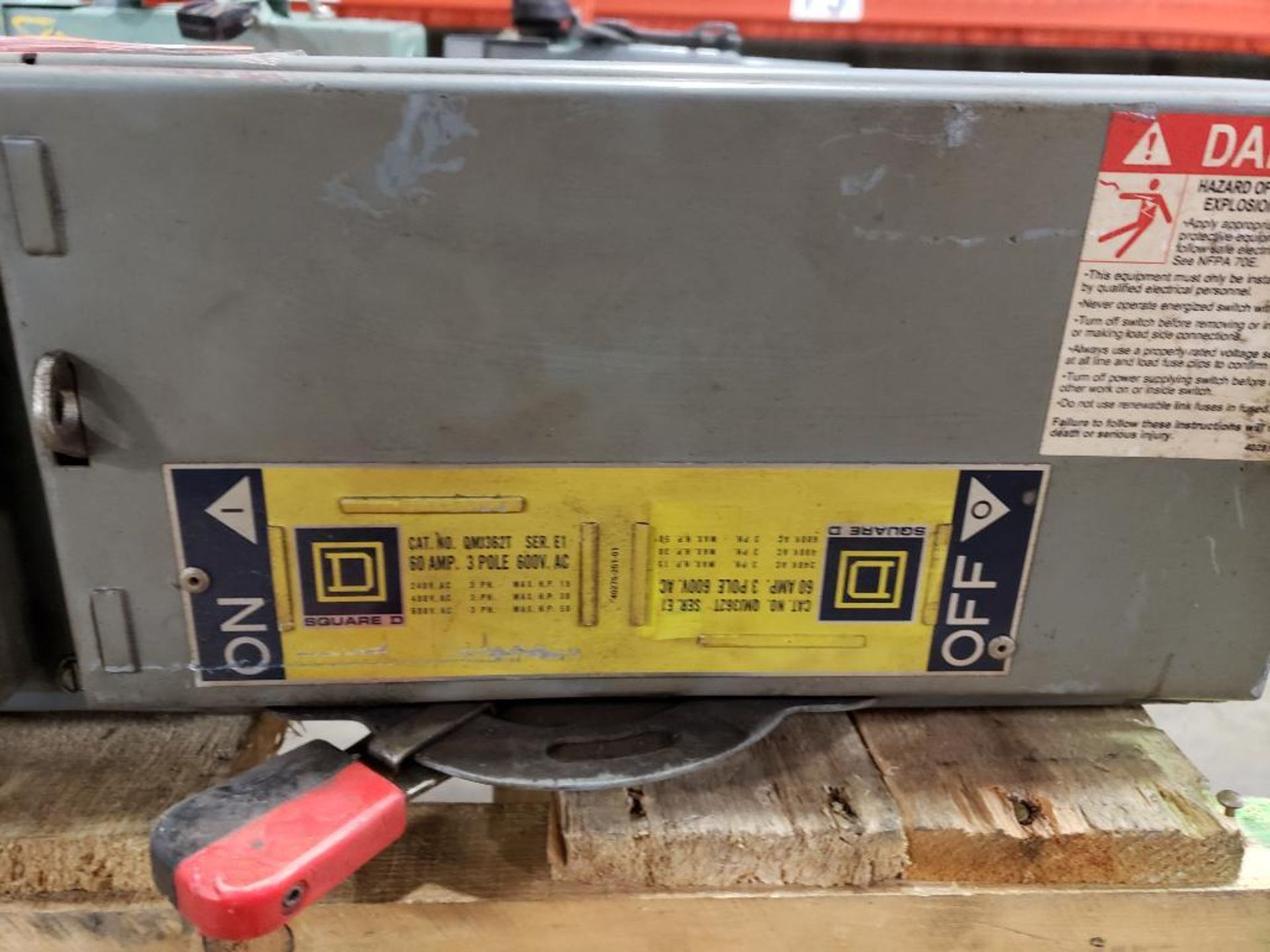 Square D QMJ362T Twin fusible branch switch unit. 60AMP, 3-Pole, 600VAC. - Image 3 of 9