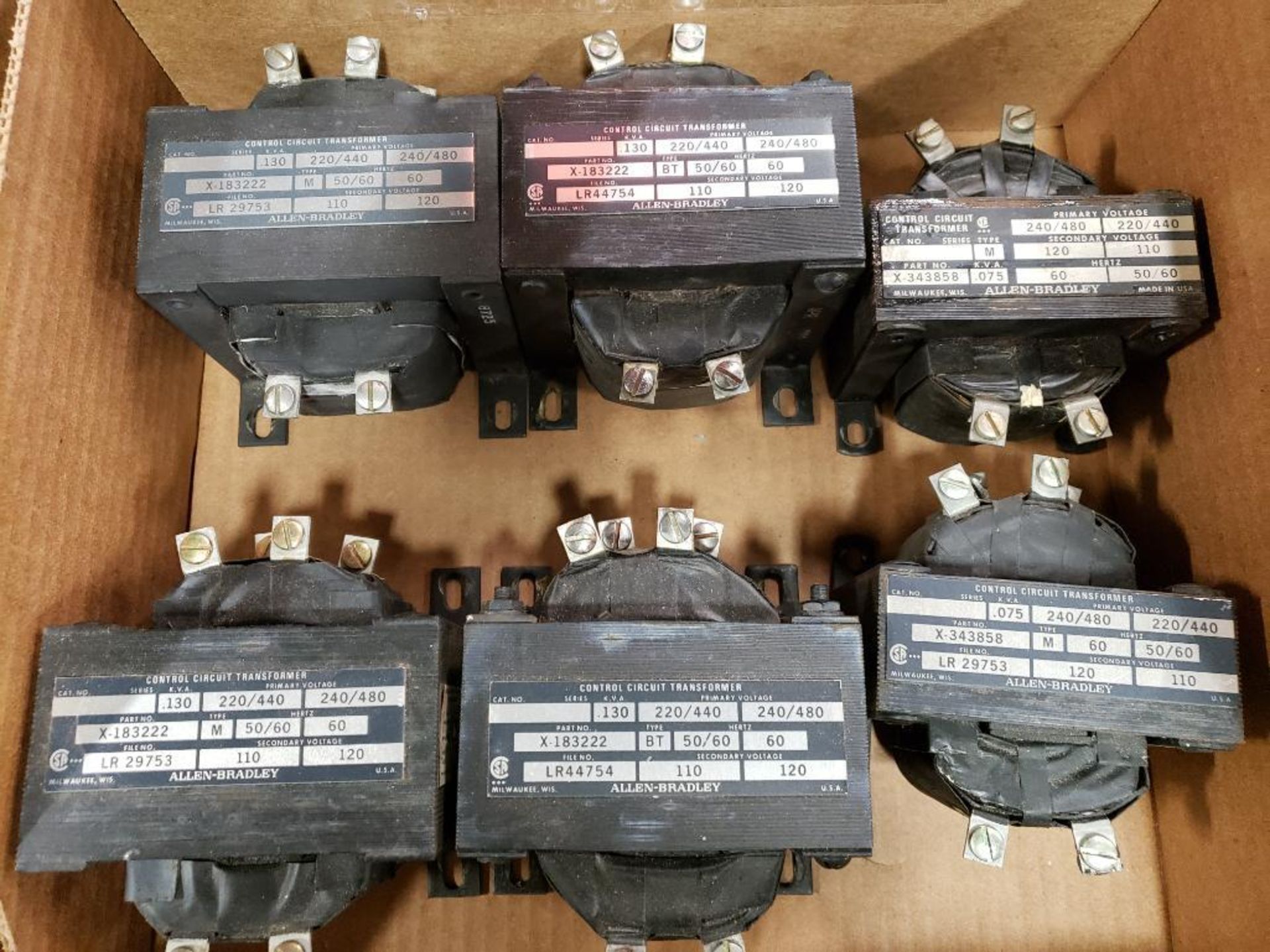 Qty 6 - Assorted electrical transformers. Allen Bradley. - Image 2 of 5