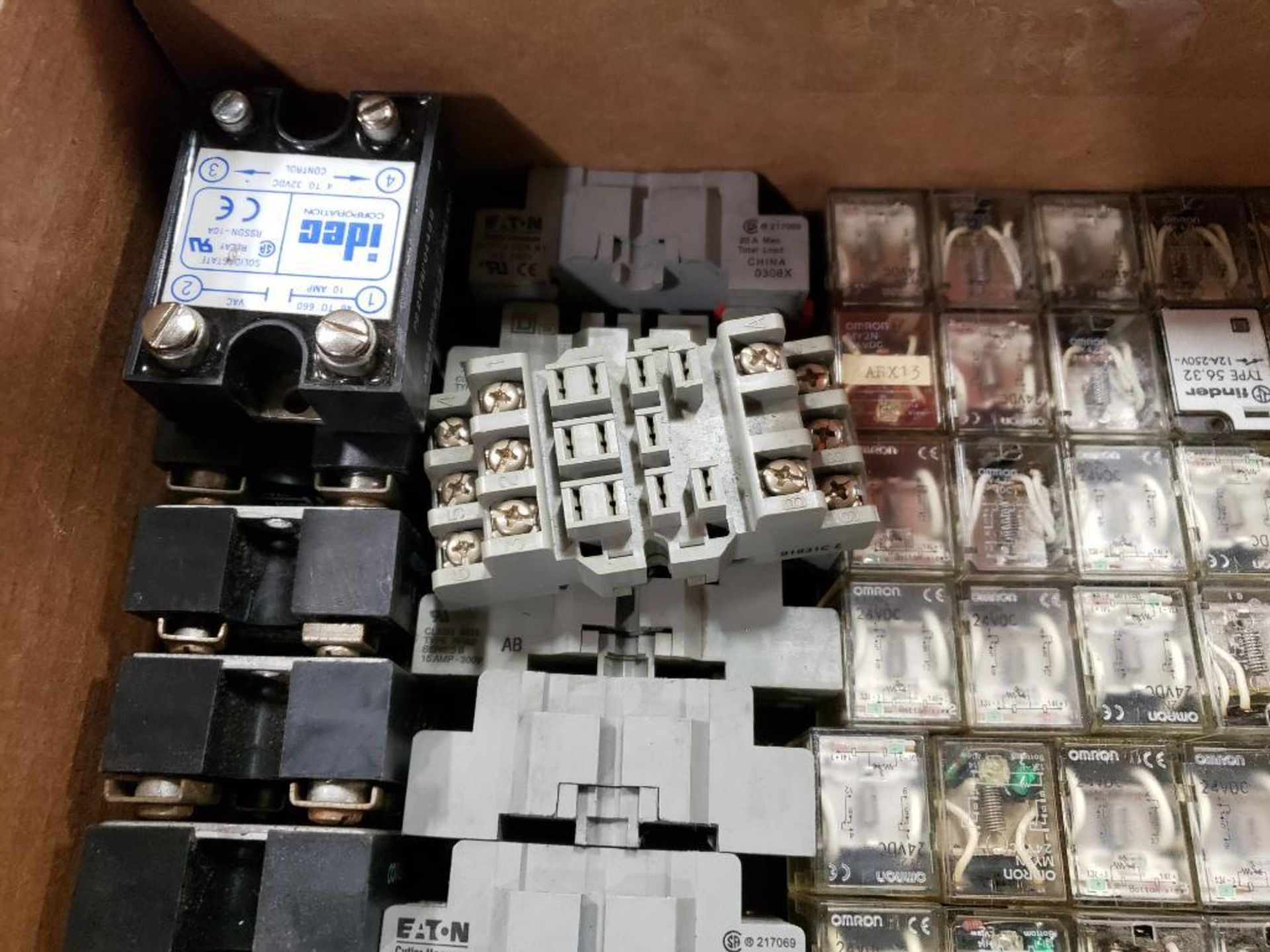 Assorted electrical relay, breakers, connectors. IDEC, Gould, Ferraz Shawmut. - Image 2 of 7