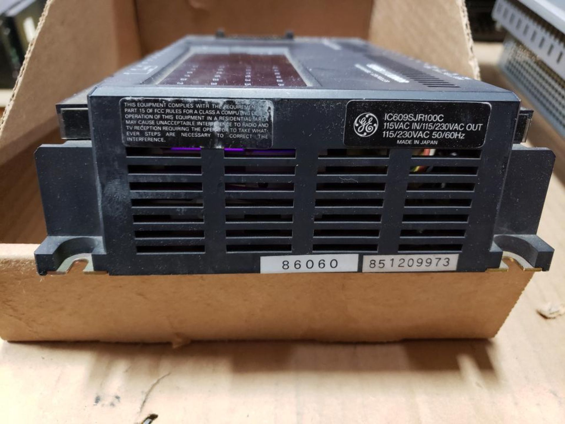 GE SERIES ONE Junior programmable controller. IC609SJR100C. - Image 4 of 5