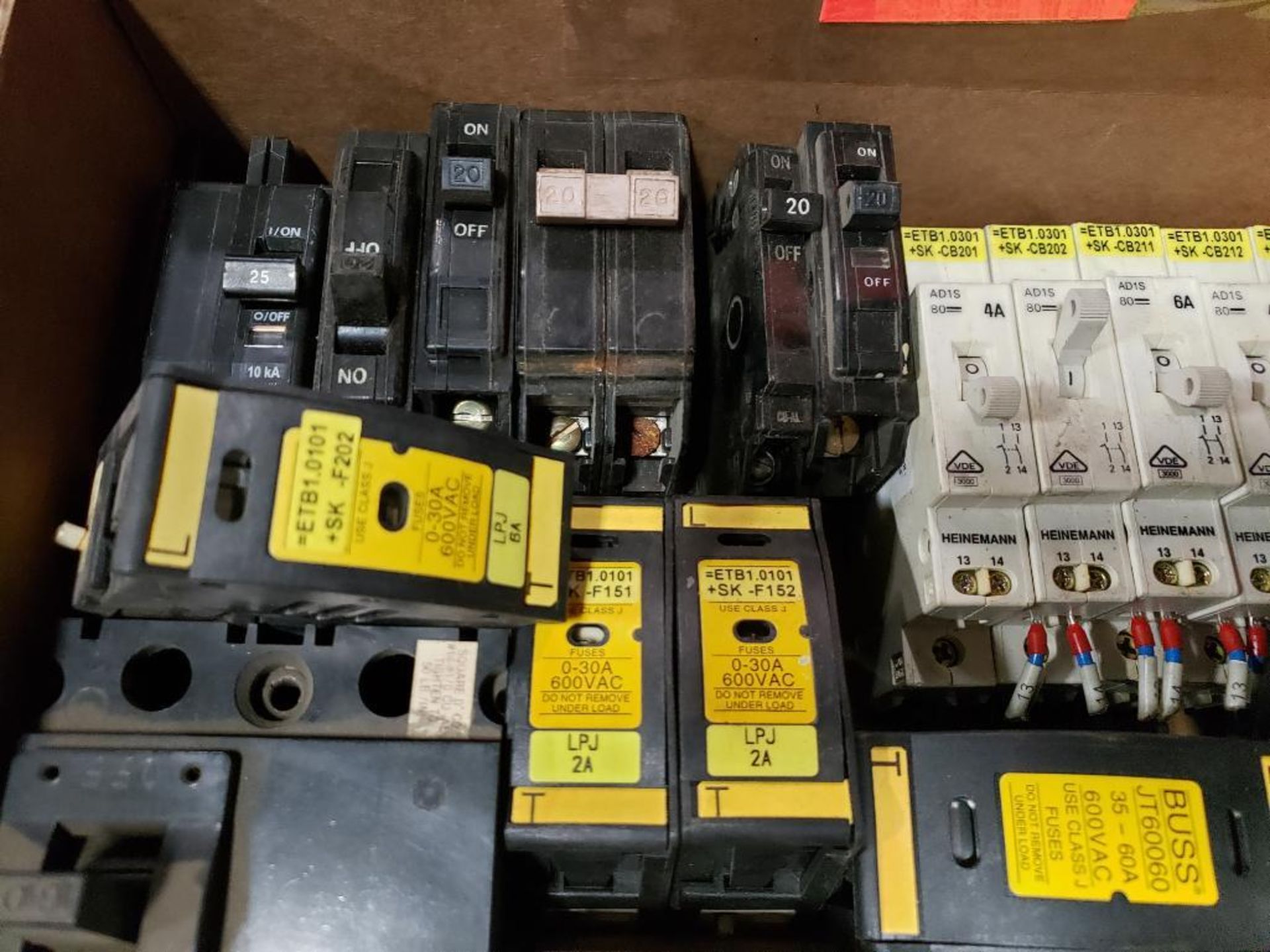 Assorted electrical power supply, breakers, fuse holder. Sola, Buss, Gould. - Image 2 of 6