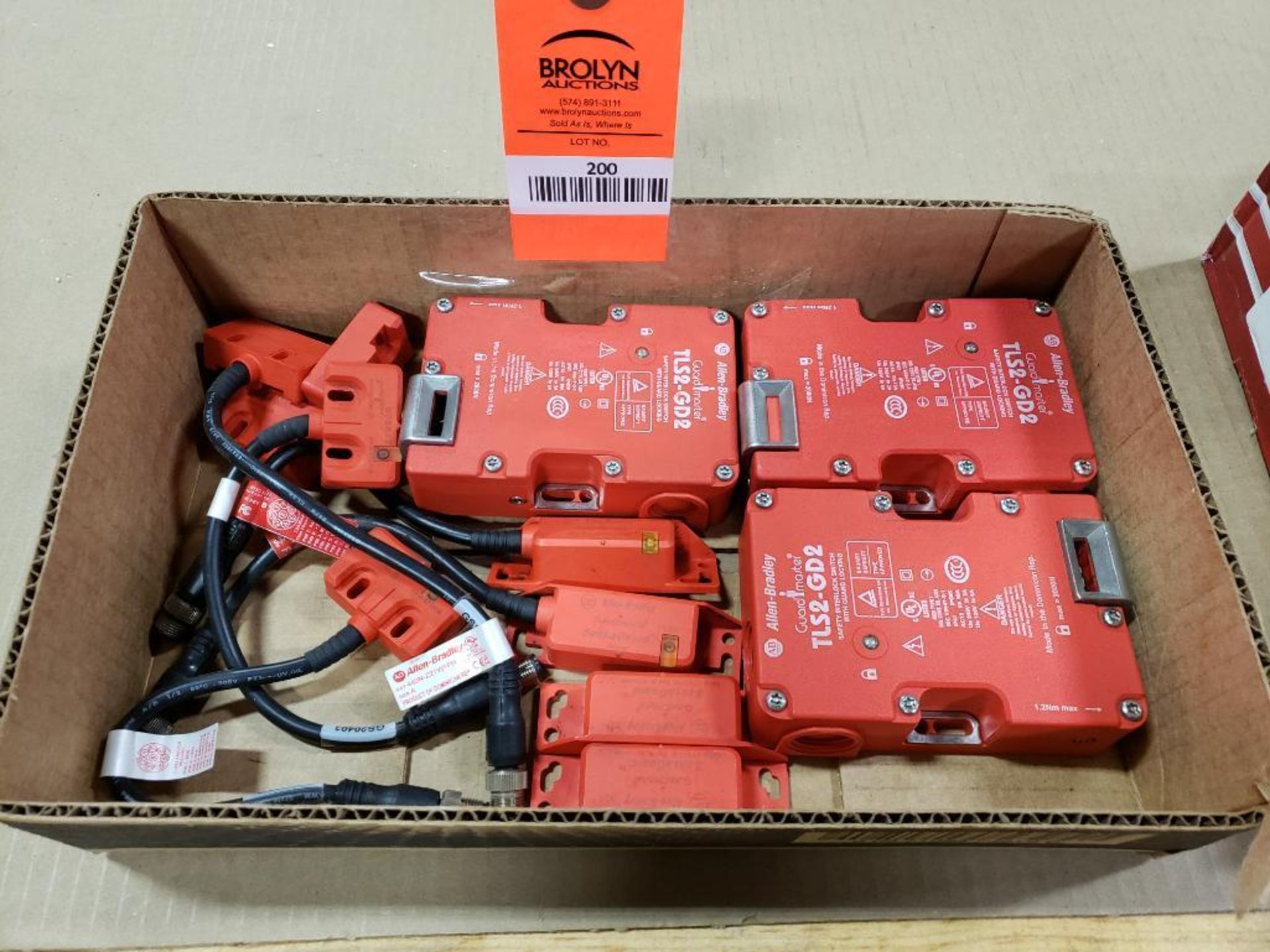 Assorted electrical safety switches. Allen Bradley GaurdMaster.