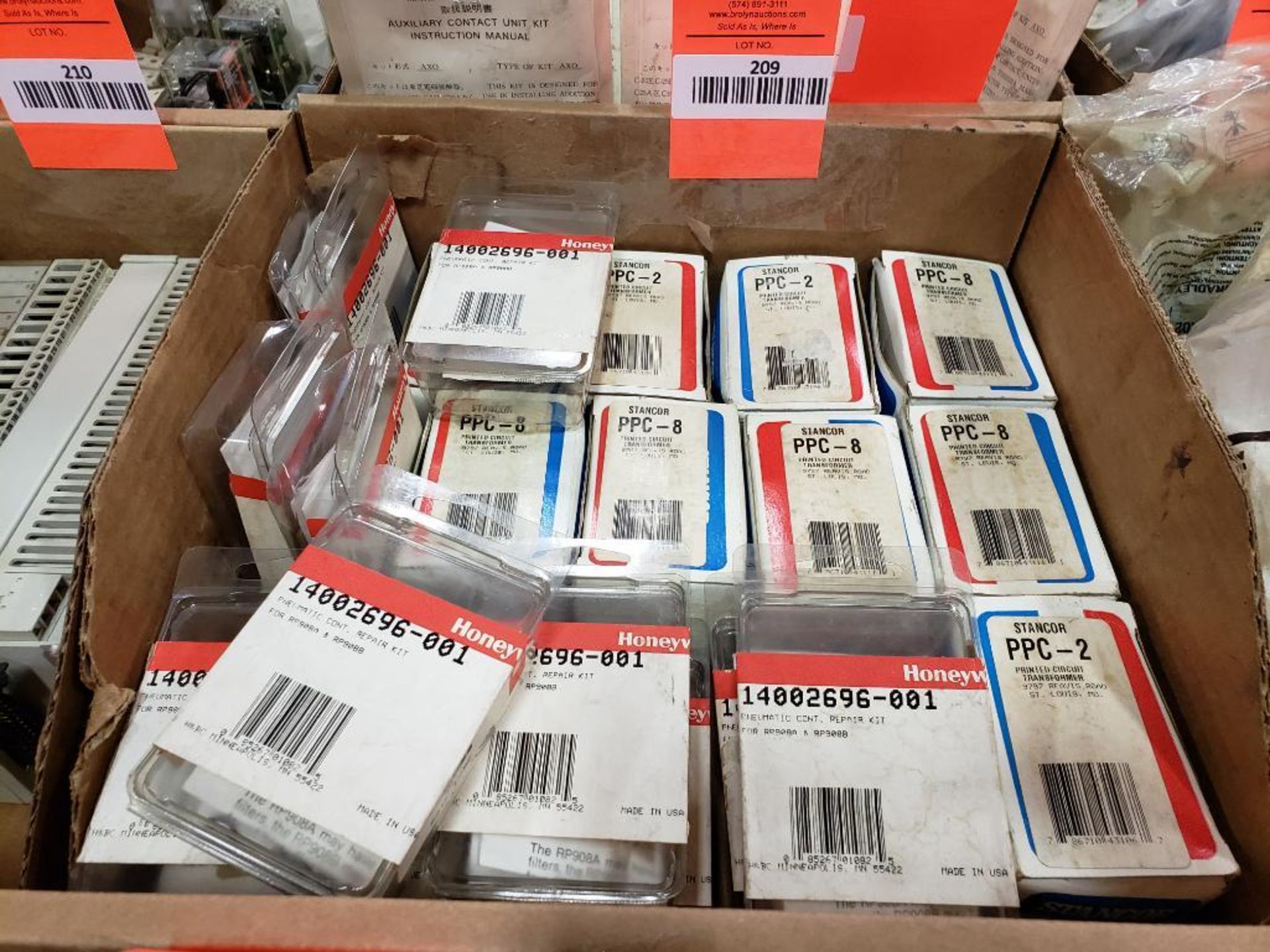 Assorted Honeywell new in package replacement parts.