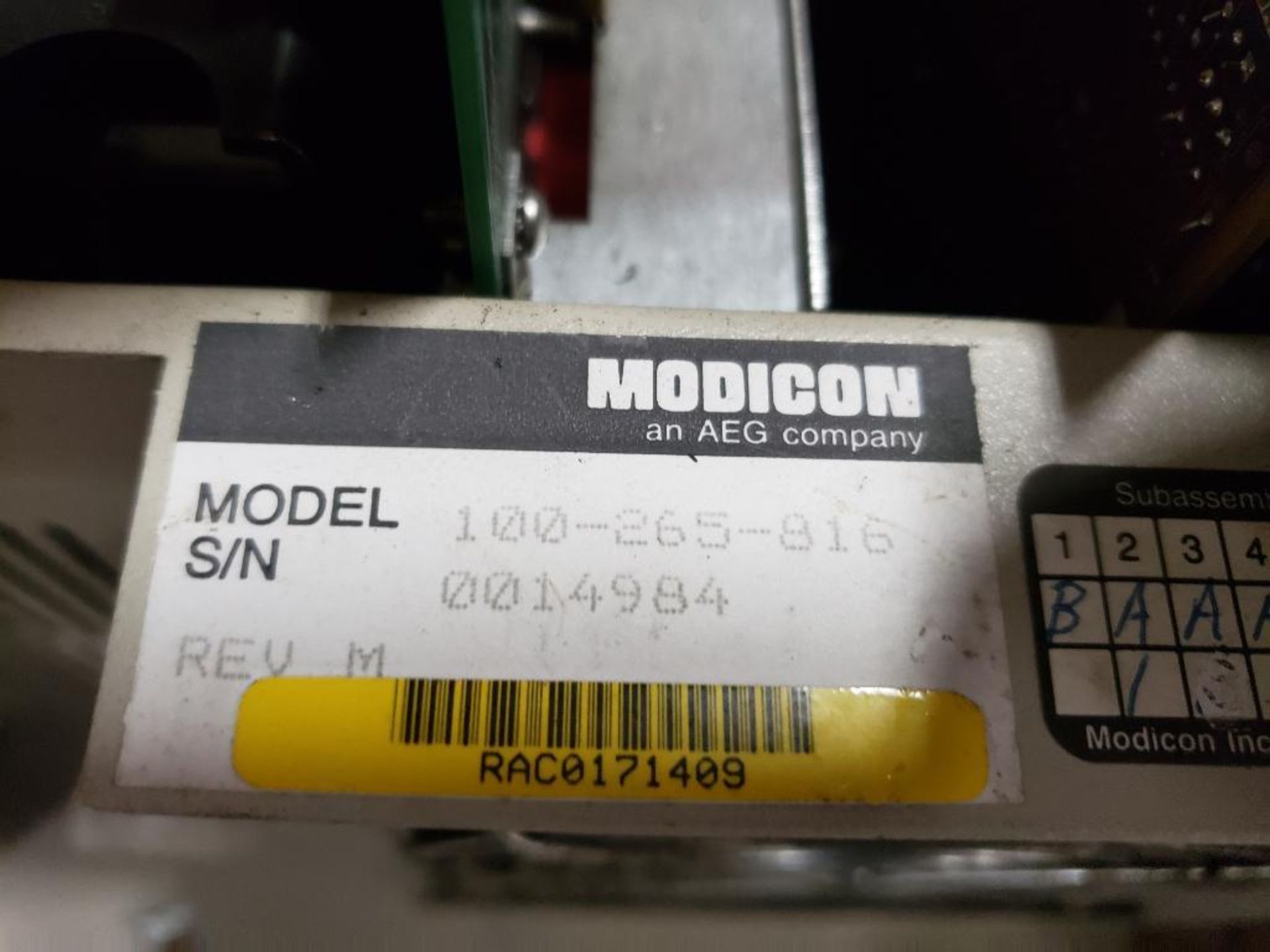 AEG Modicon 100-265-816 automation controller. - Image 3 of 7