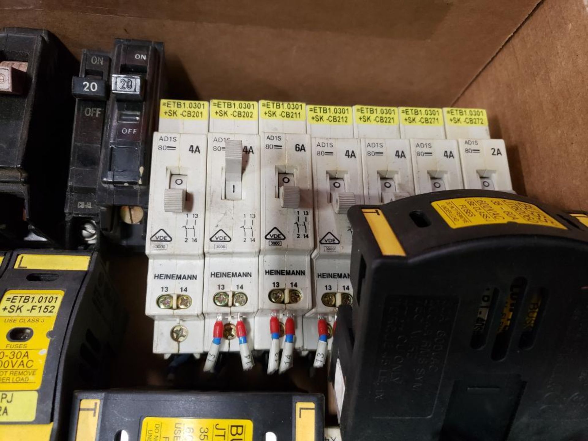 Assorted electrical power supply, breakers, fuse holder. Sola, Buss, Gould. - Image 3 of 6