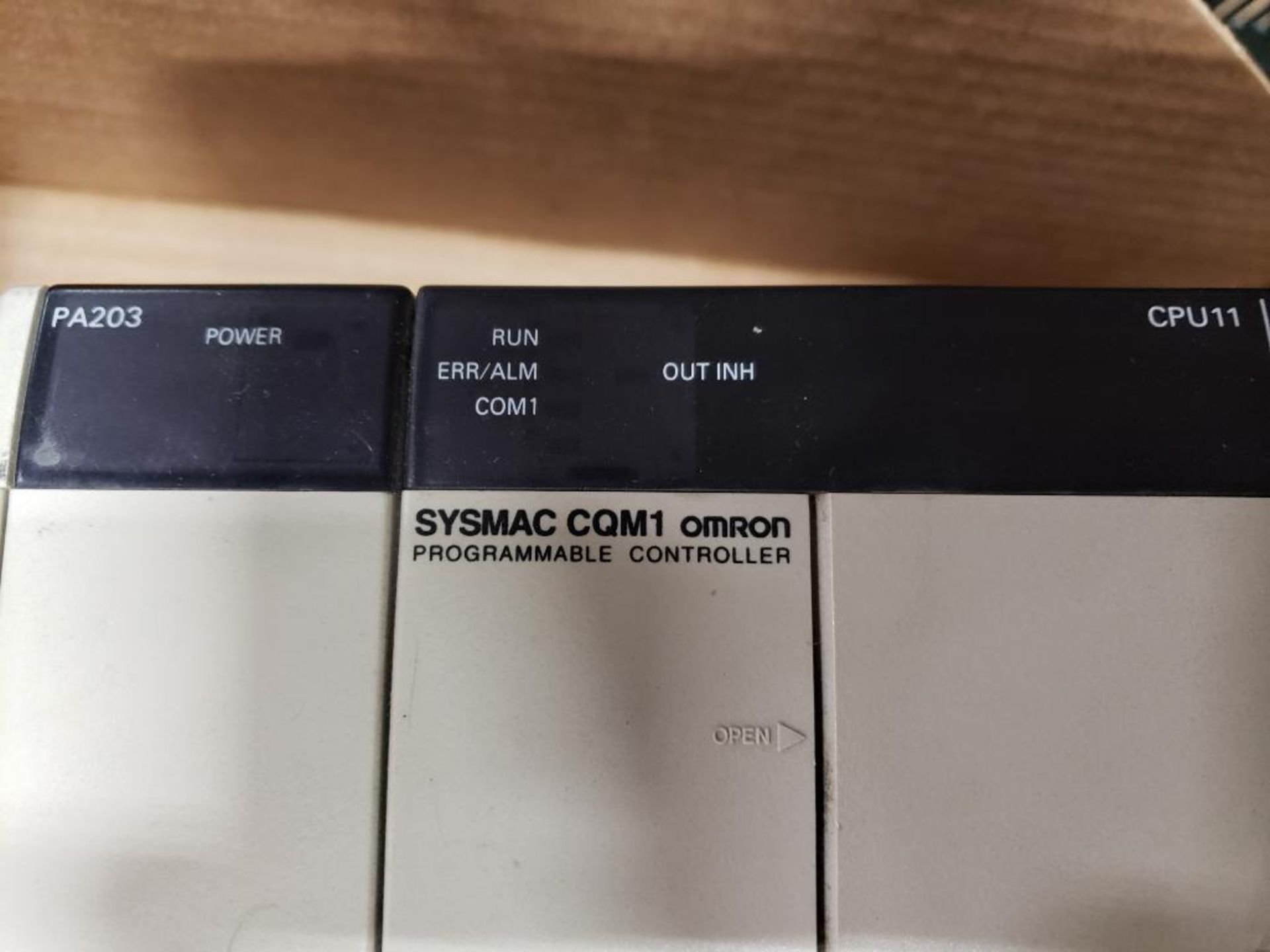 Omron SYSMAC CQM1 programmable controller rack. - Image 5 of 9